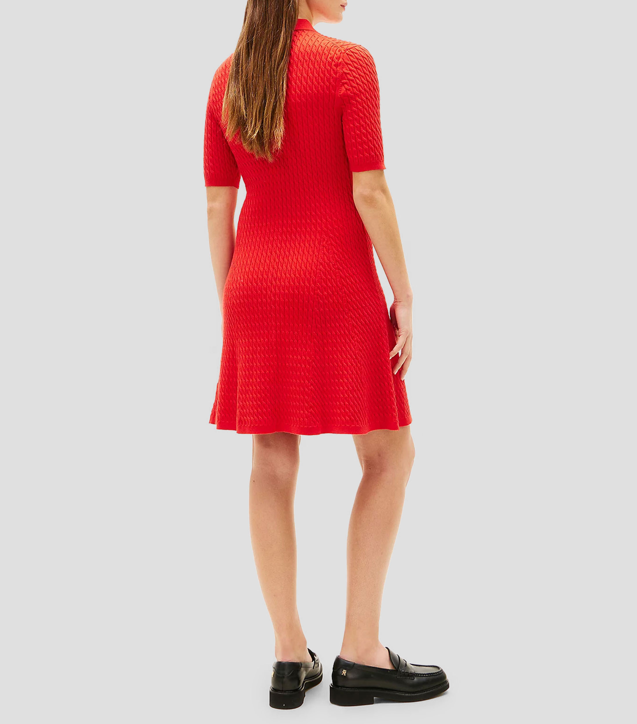 Vestido corto con microdiseños Mujer