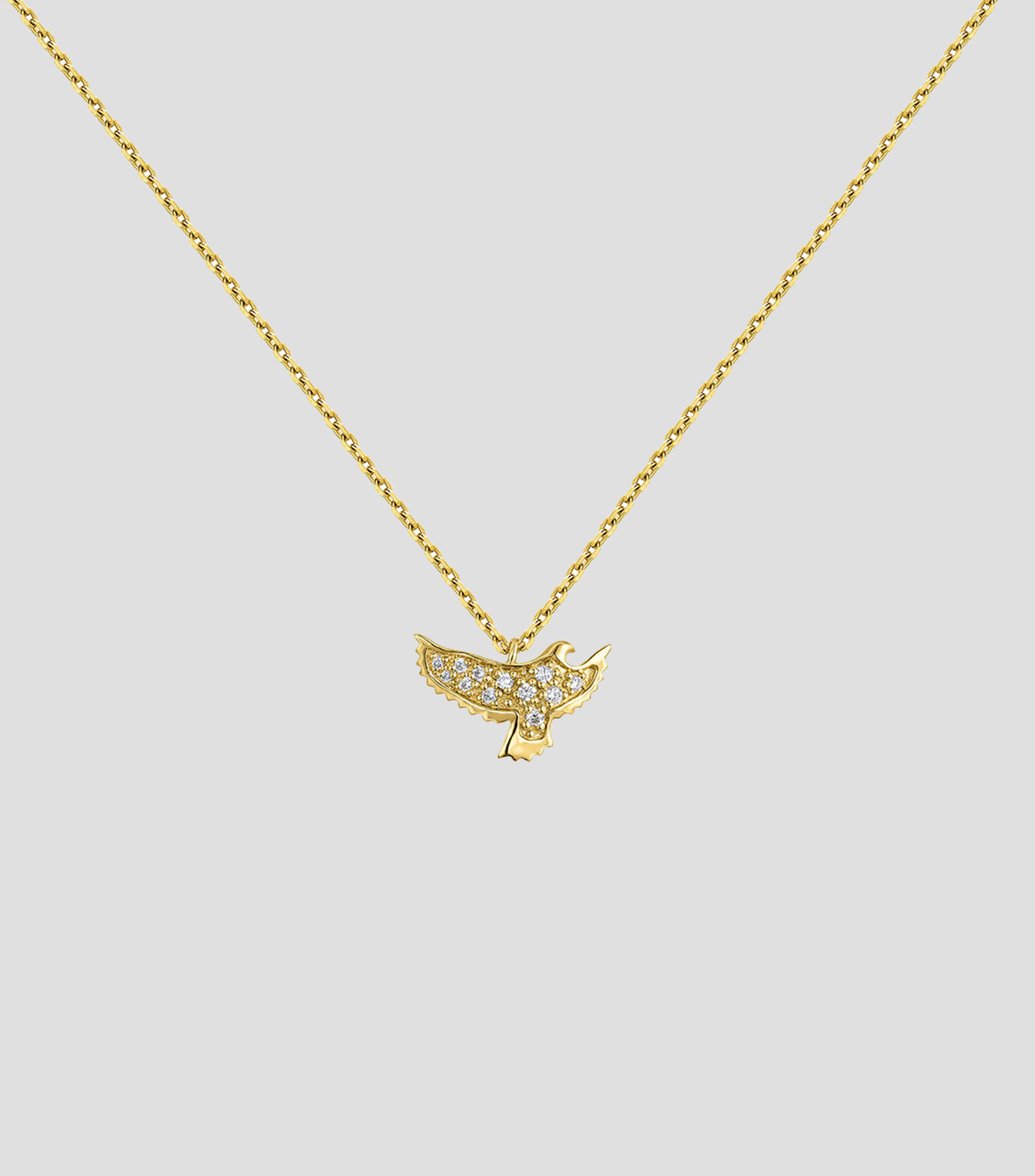 Collar en oro amarillo Sage Eagle Mujer