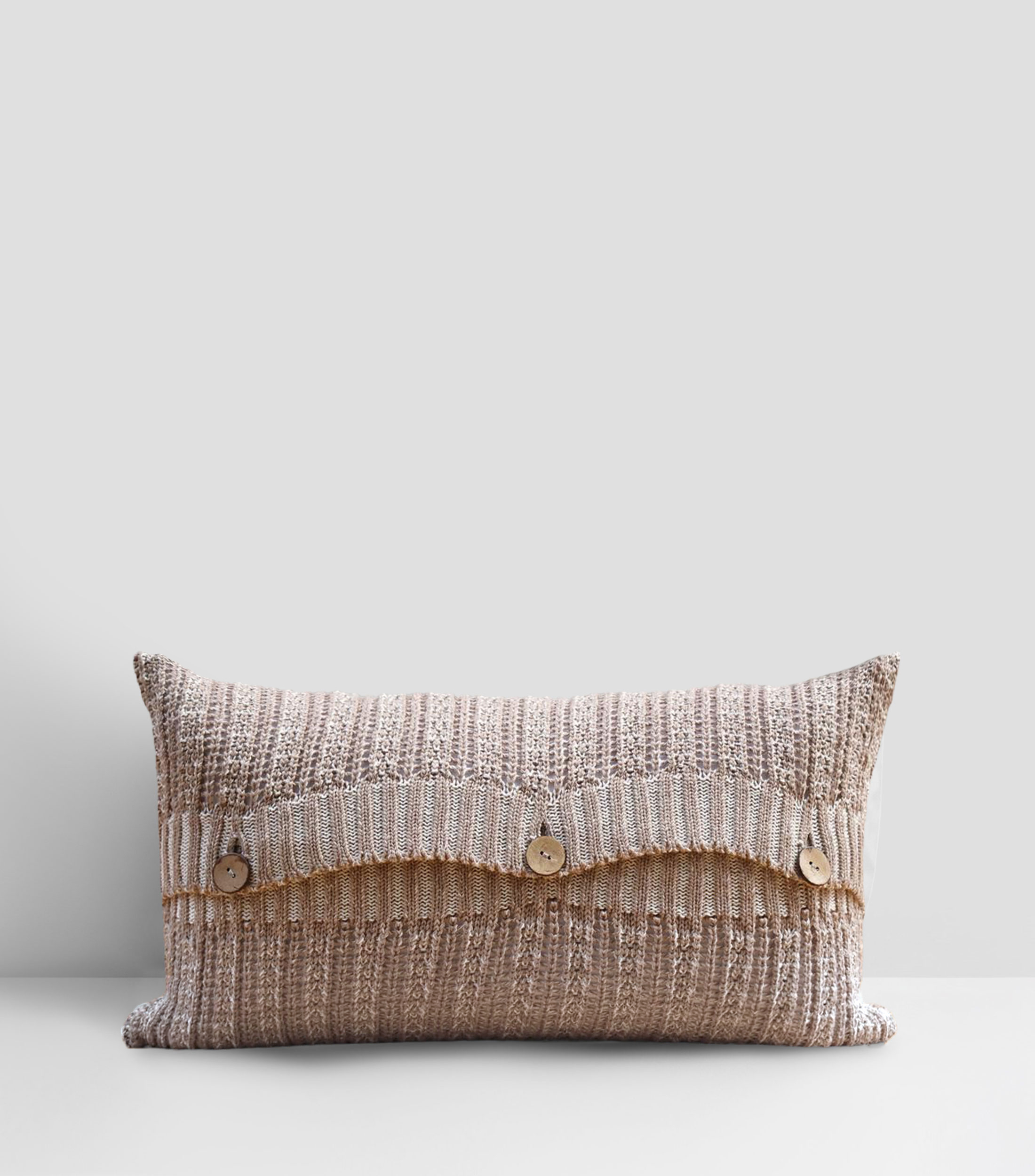 Funda para almohada en algodón Refugio moka