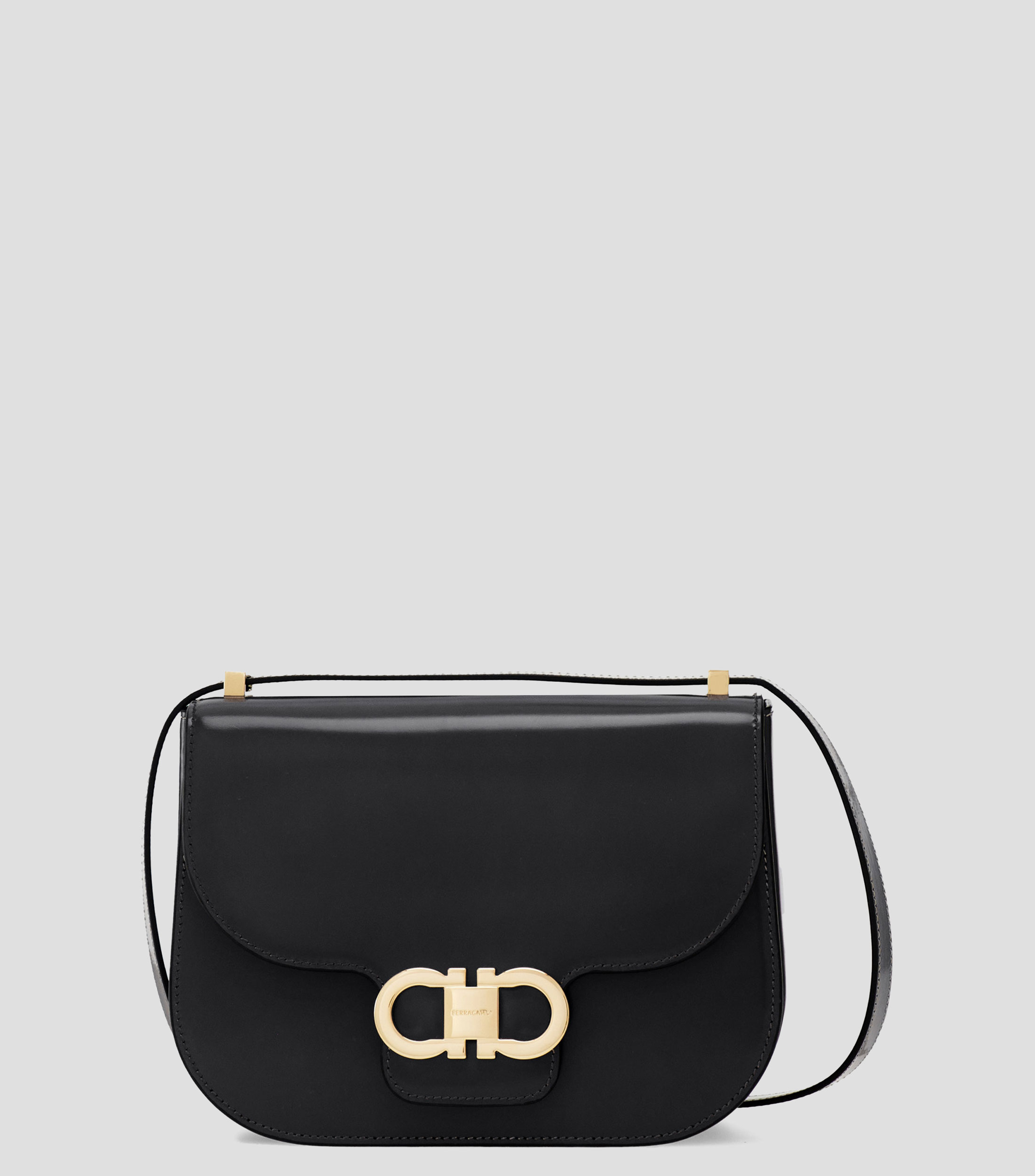 Bolsa crossbody en piel liso Mujer