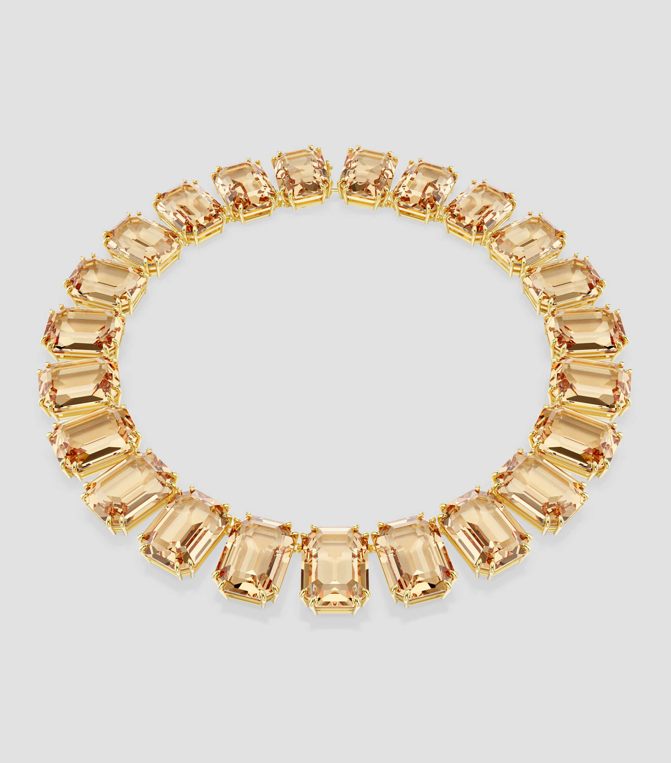 Collar con cristales octagonales Unisex