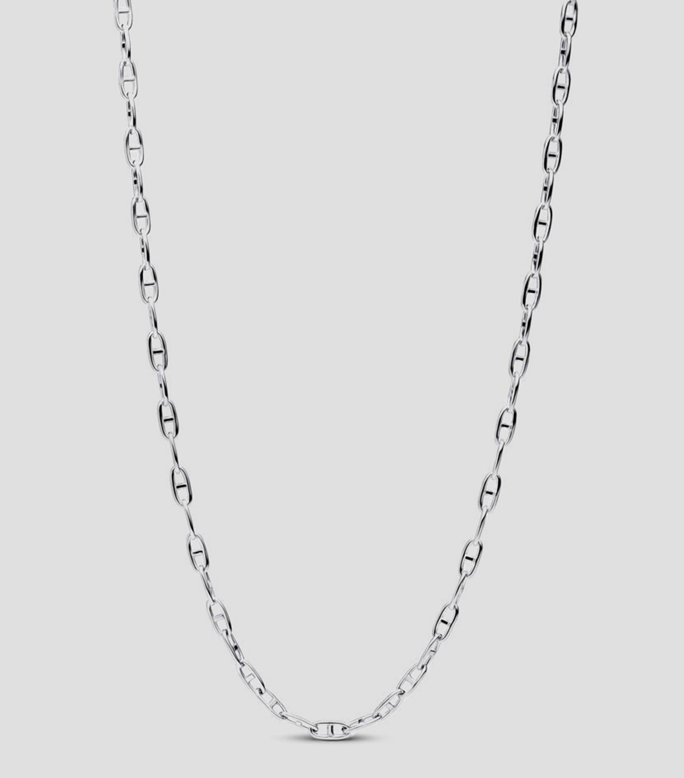 Collar de Cadena Ancla en Plata Mujer