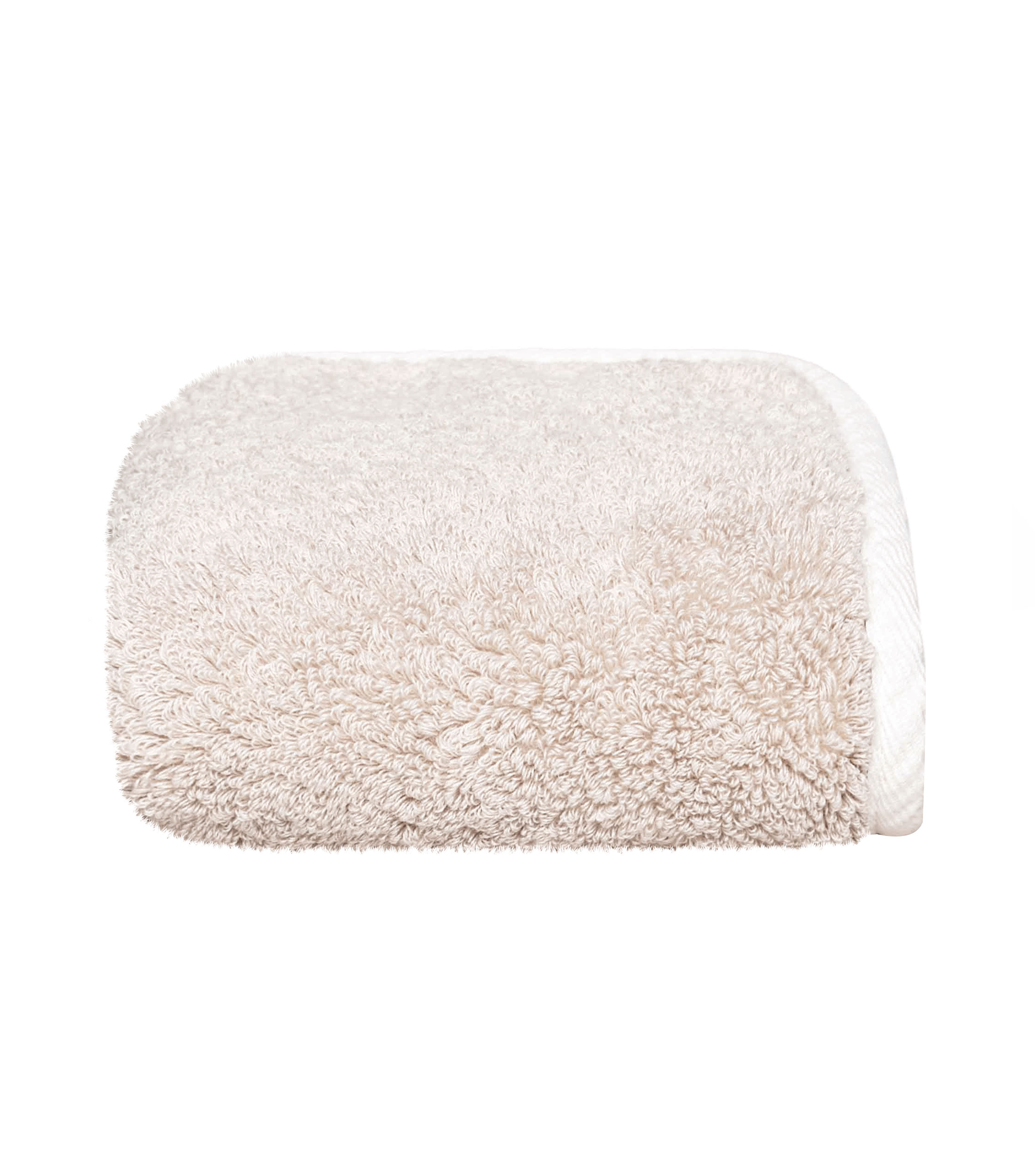 Toalla Facial Bicolore Beige