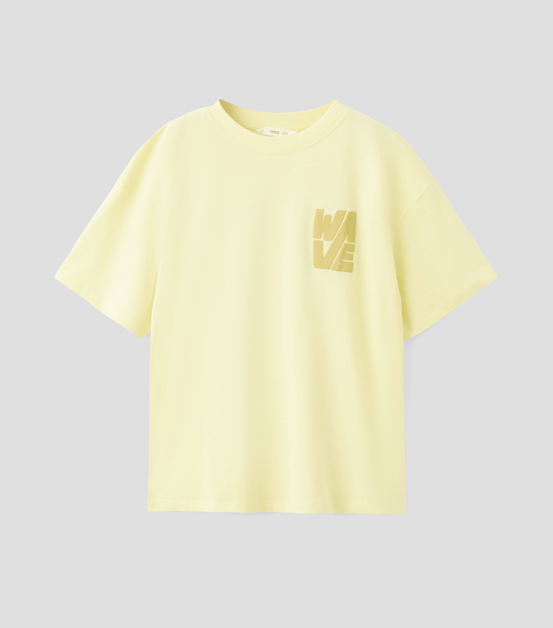 Playera cuello redondo manga corta estampada Niño