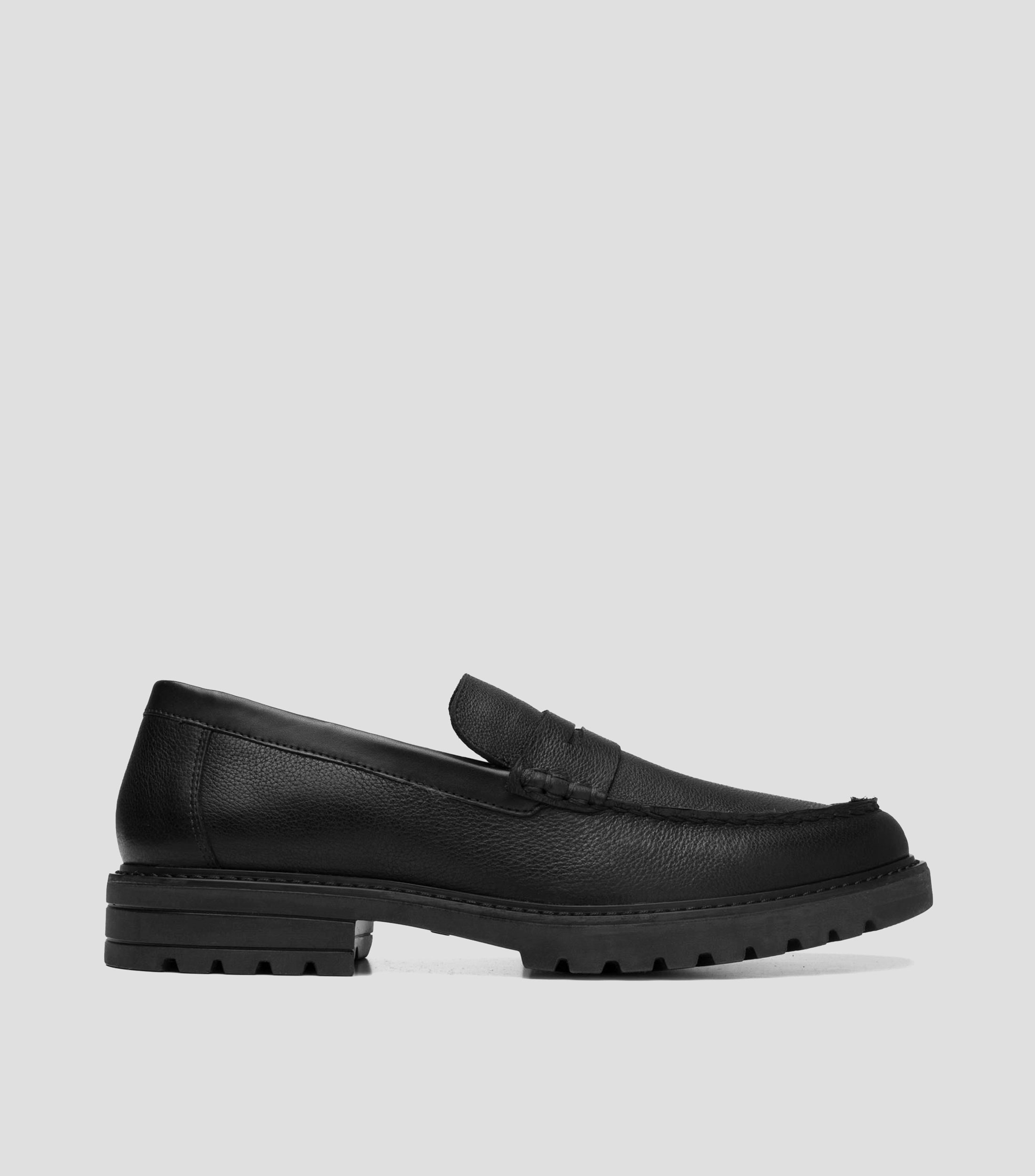 Mocasines Ginale en piel semigranulado Hombre