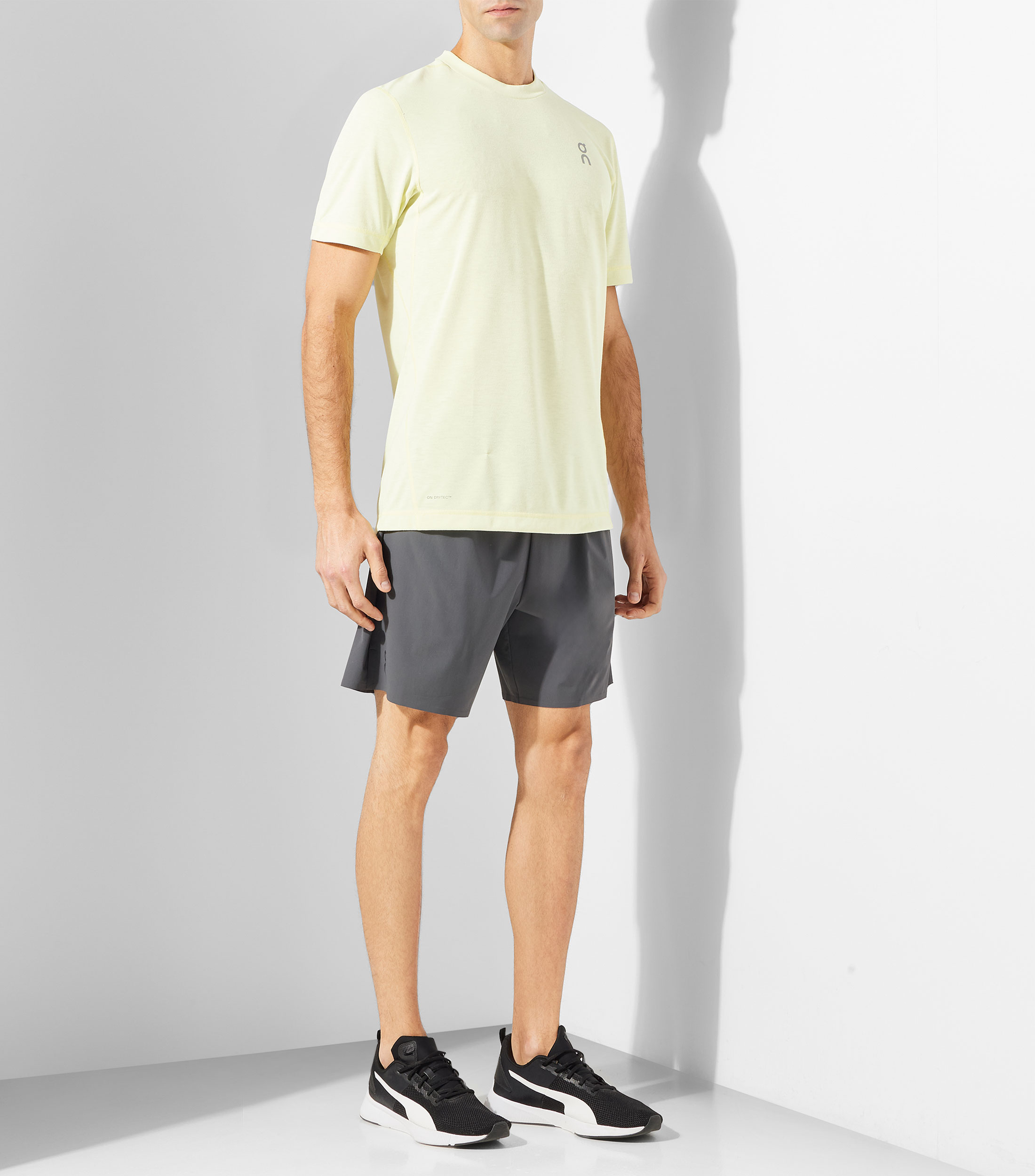 Short de entrenamiento liso Hombre