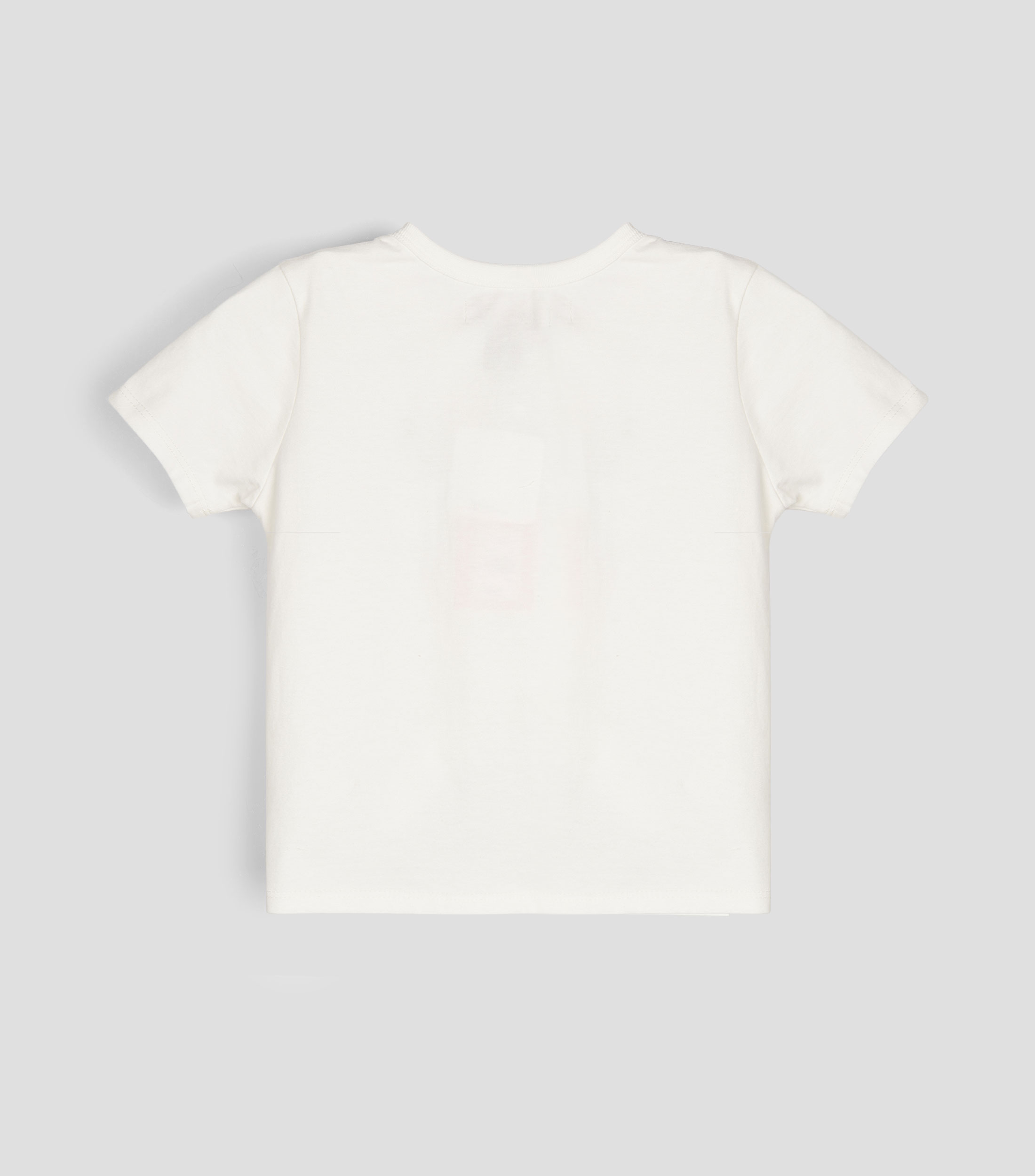 Playera cuello redondo manga corta estampada Niña