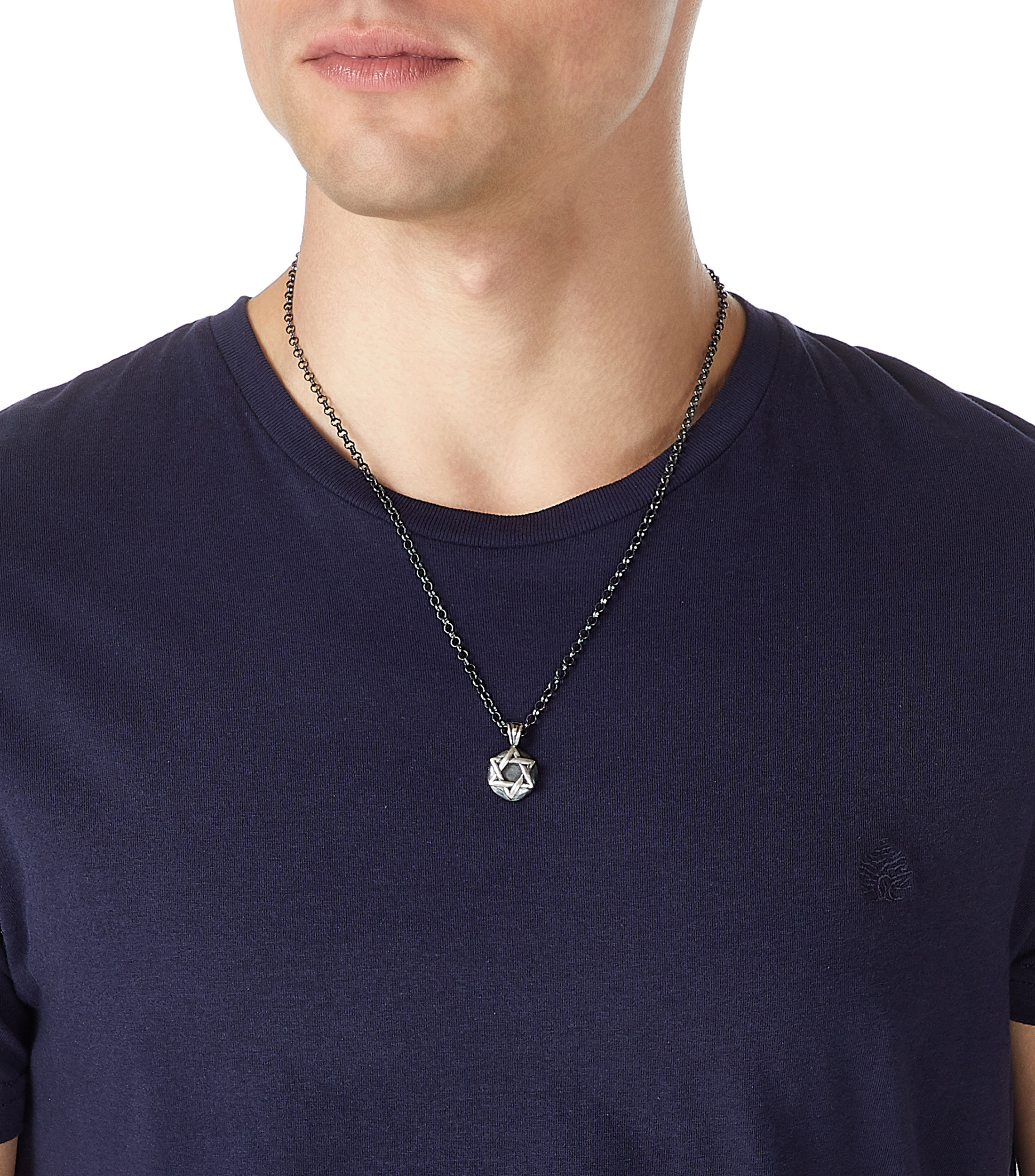 Dije D.Star Circle en plata Hombre