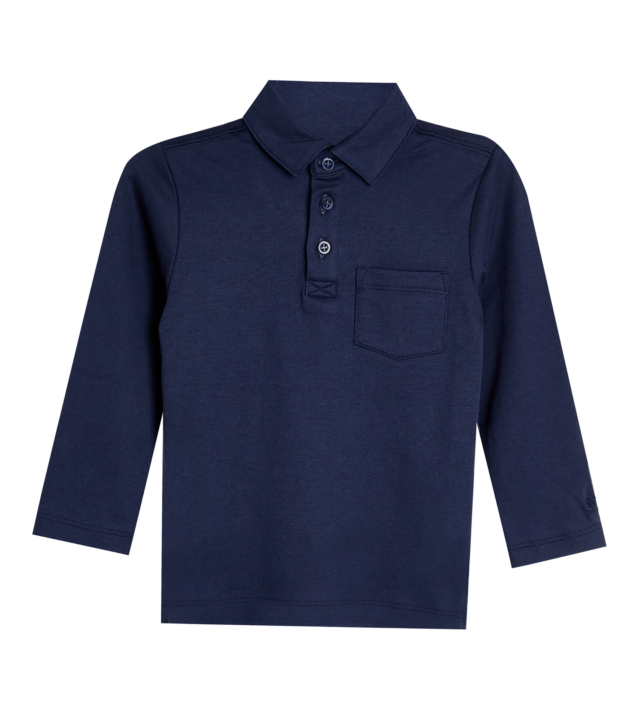 Playera Tipo Polo Manga Larga Bebé