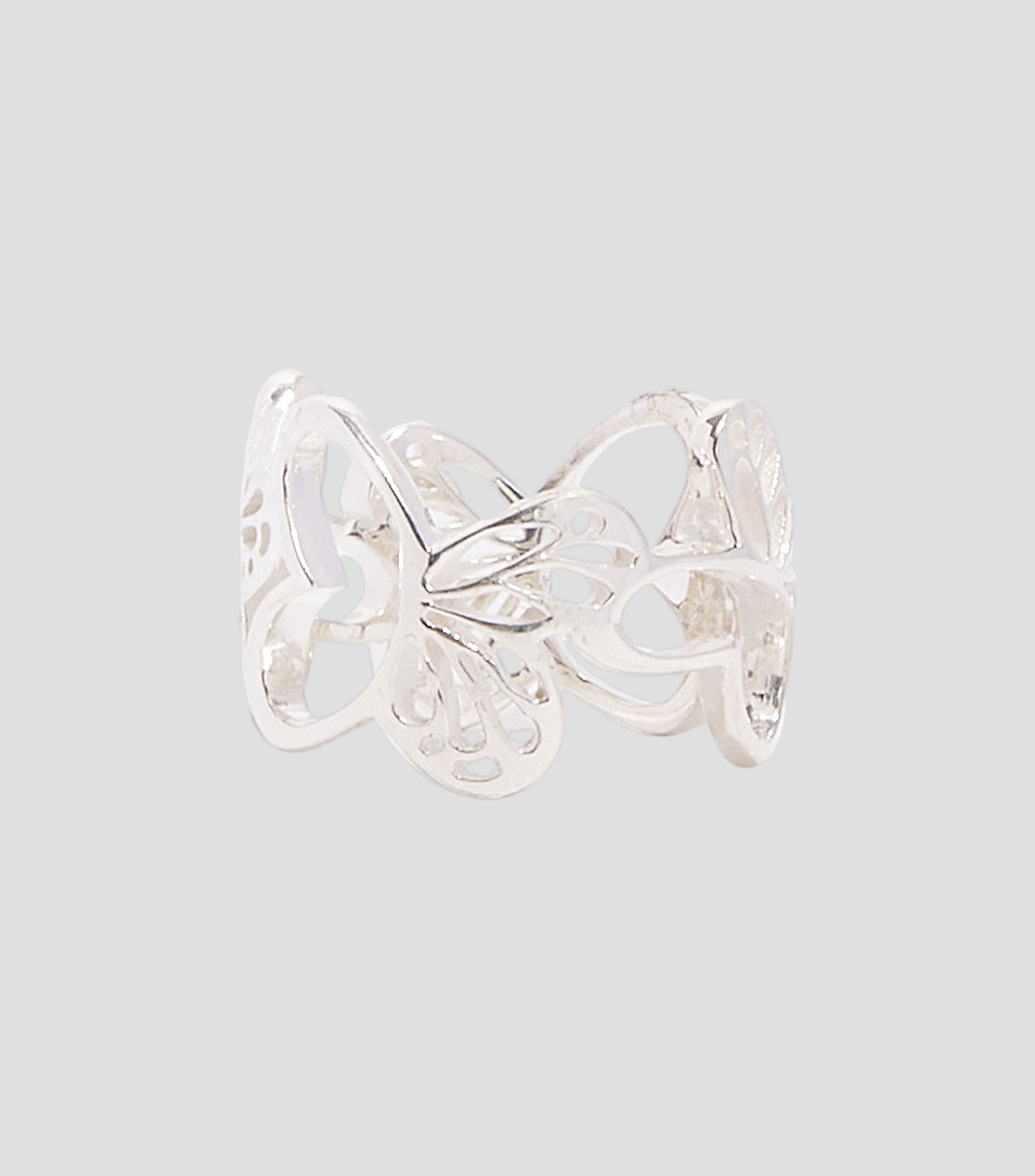 Anillo con Mariposas Monarcas en plata Mujer Talla: 6