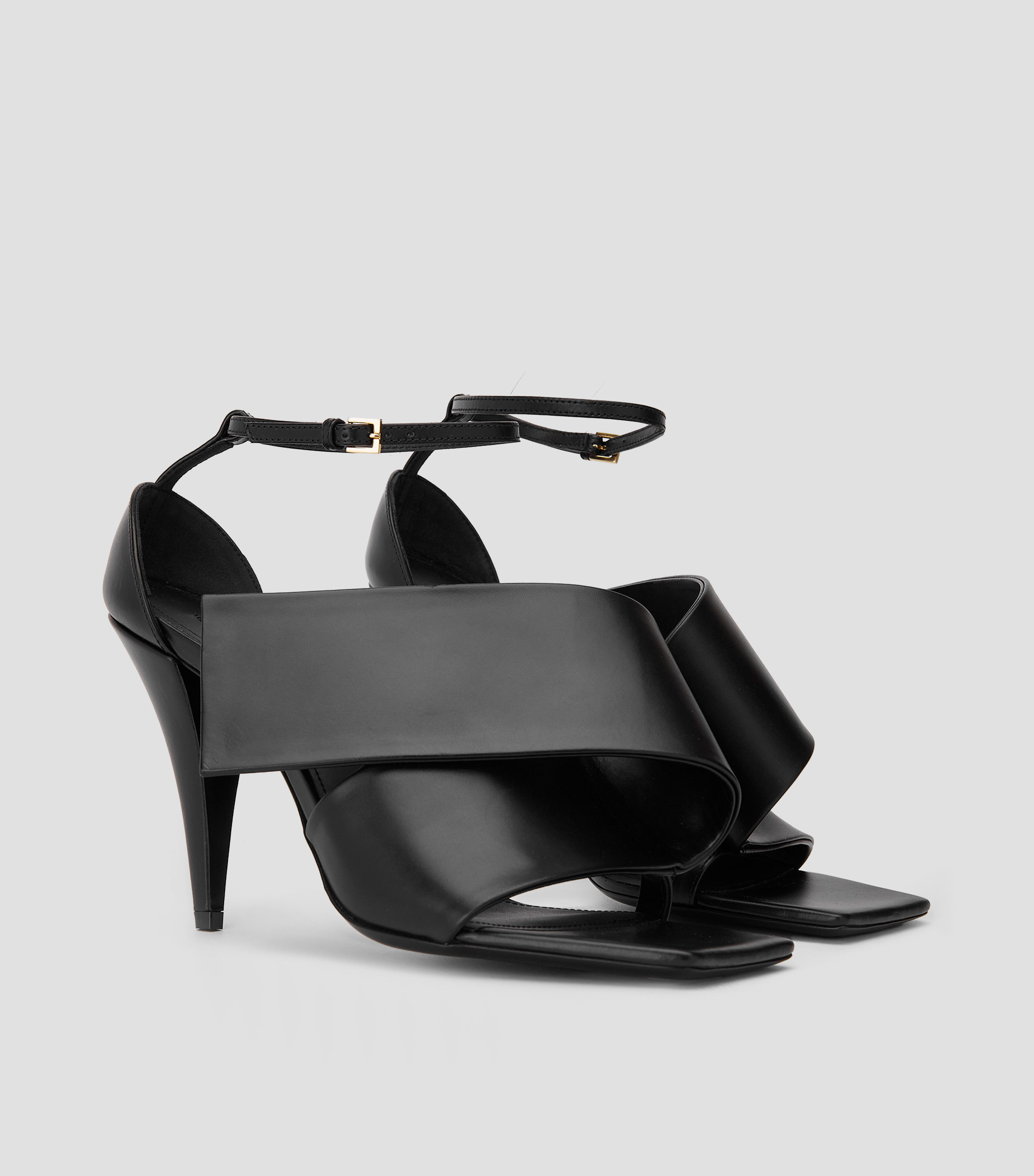Sandalias con tacón delgado de 9.5 cm Mujer