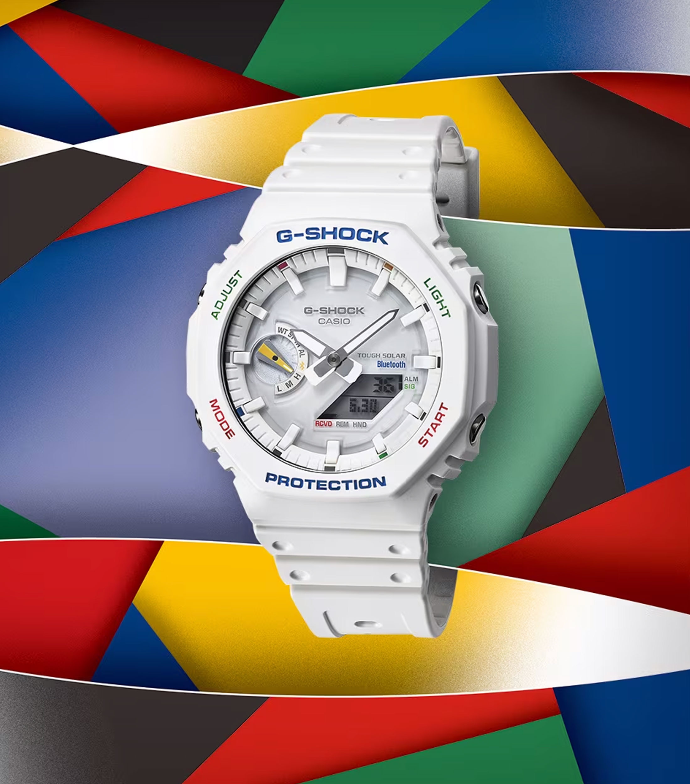 Reloj para Hombre G-Shock Multi Color Accents Casual, Blanco