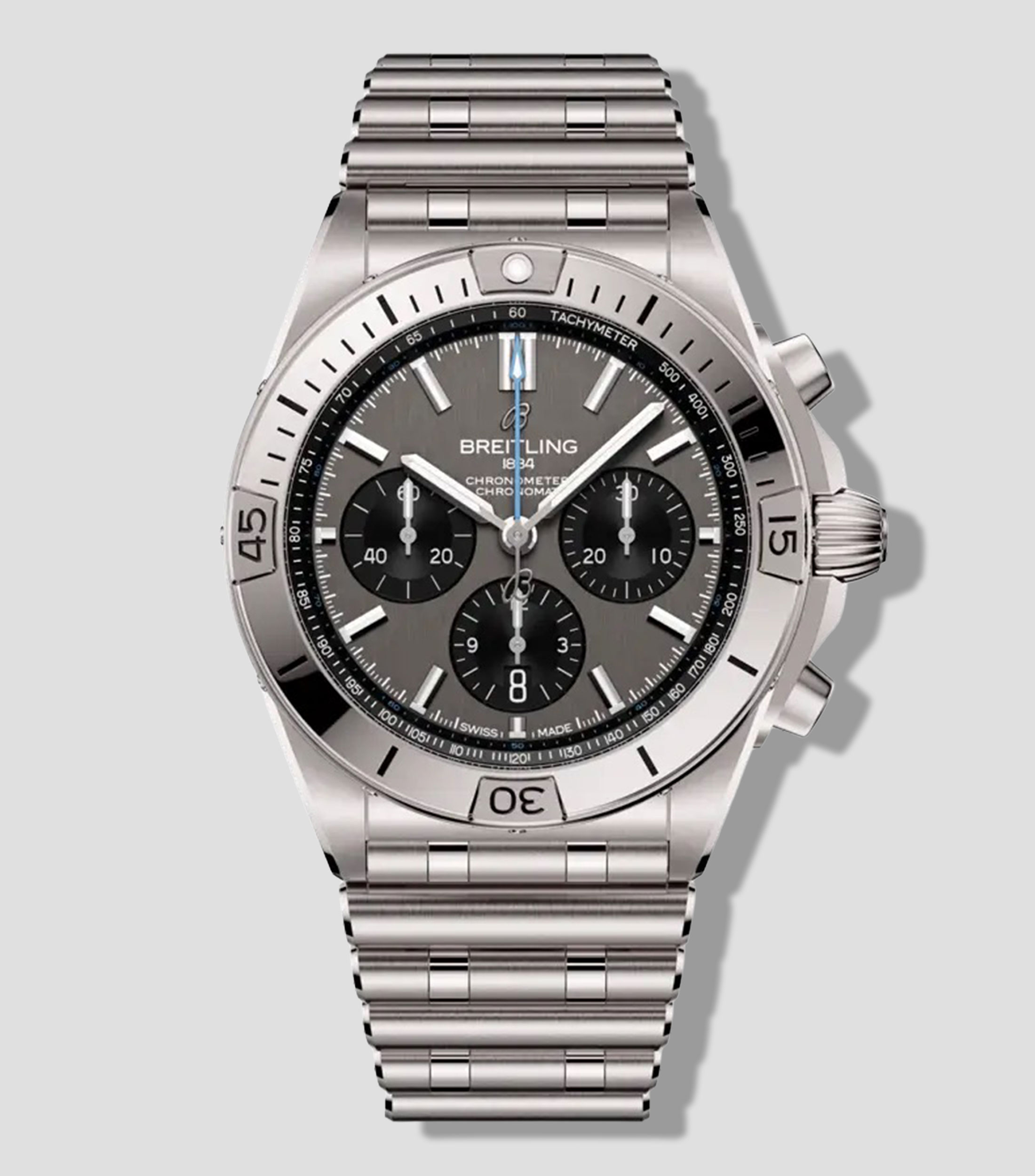 Reloj para Hombre Chronomat B01 deportivo plateado