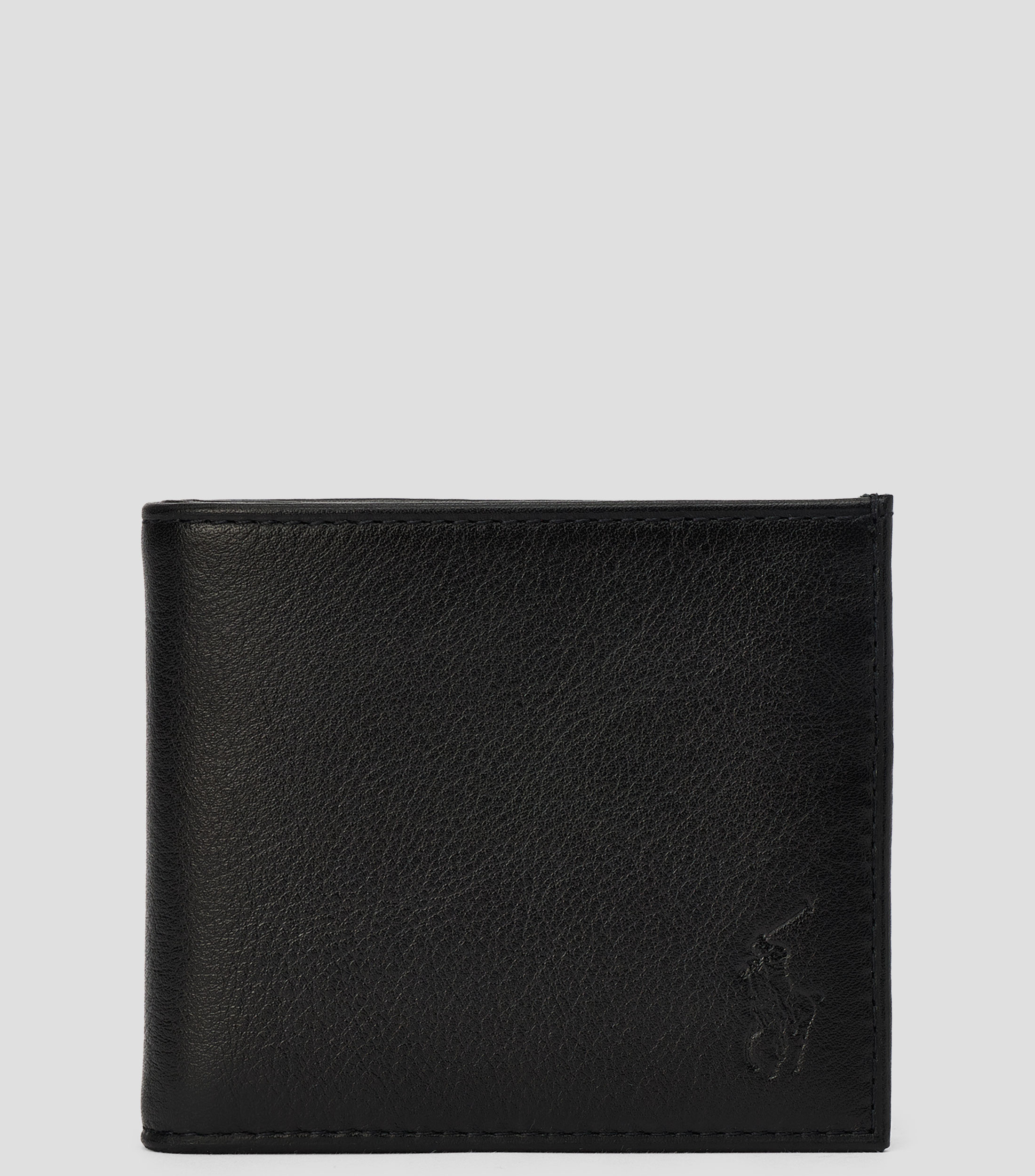 Cartera bifold en piel vacuna Hombre