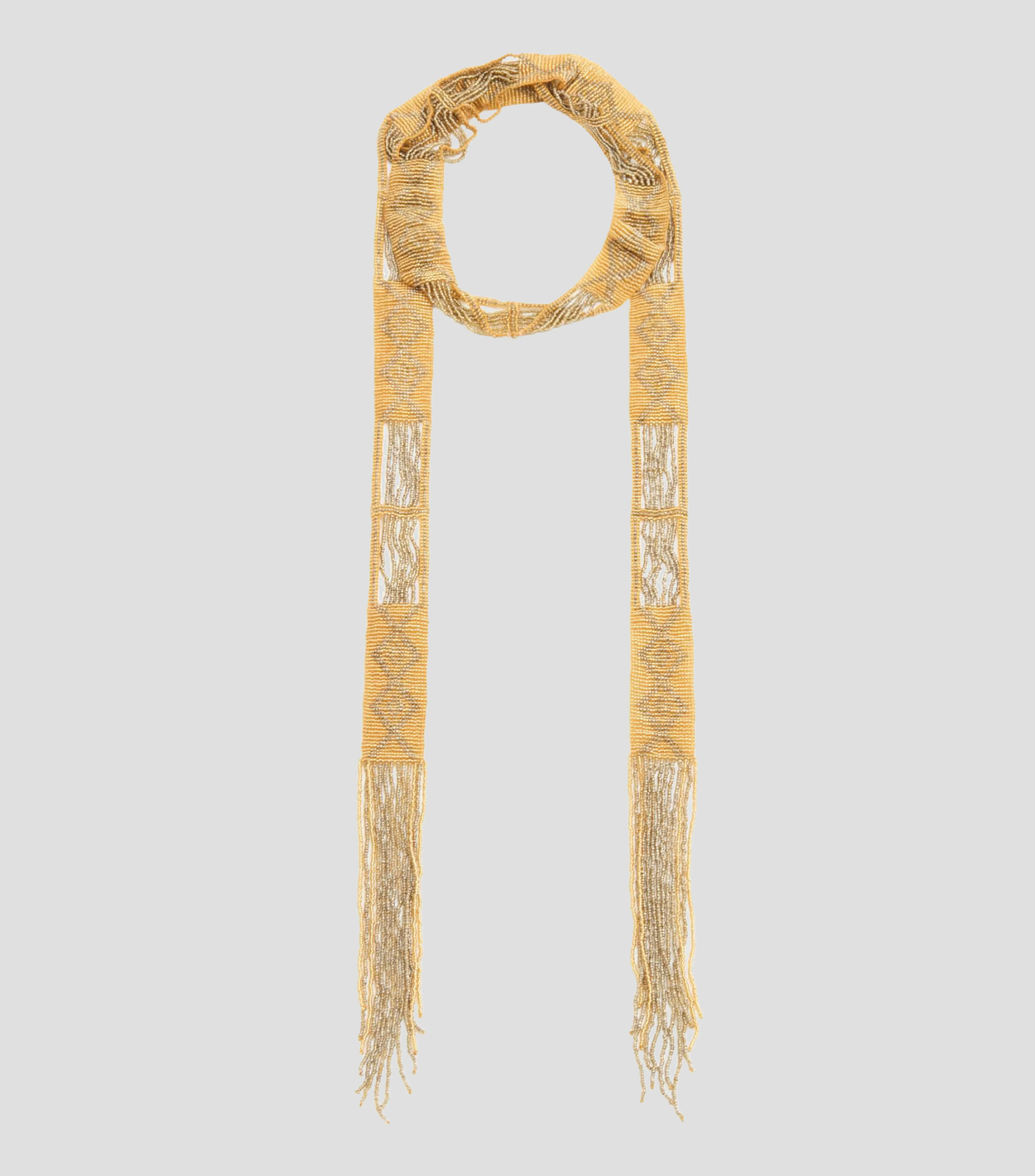Collar largo con canutillos Mujer