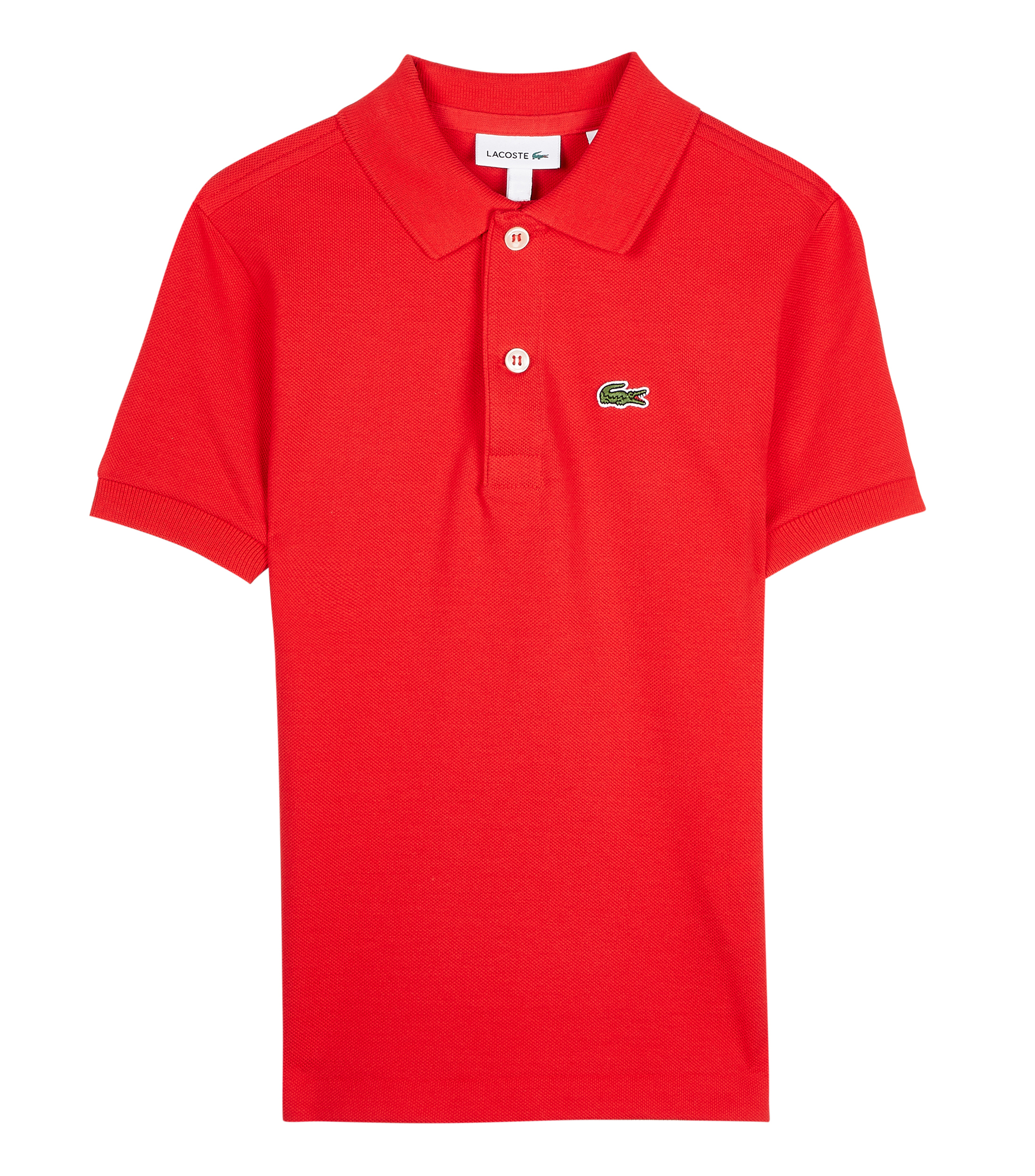 Polo De Niño Lacoste De Piqué De Algodón Con Detalle A Contraste - Niños -  Novedades 2024