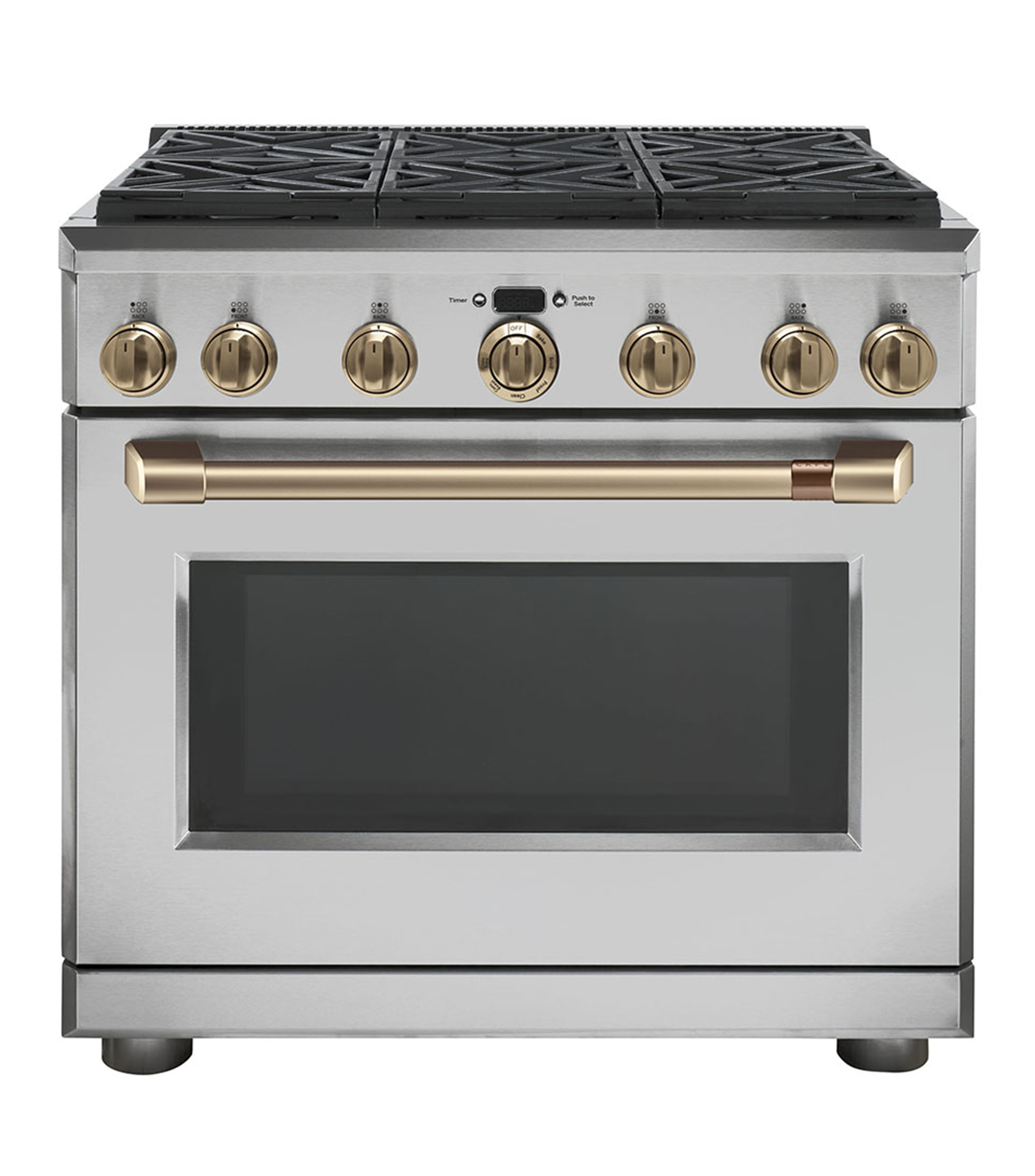 GE Café Estufa de Piso Gas LP, Natural Café 35" Acero Inoxidable El