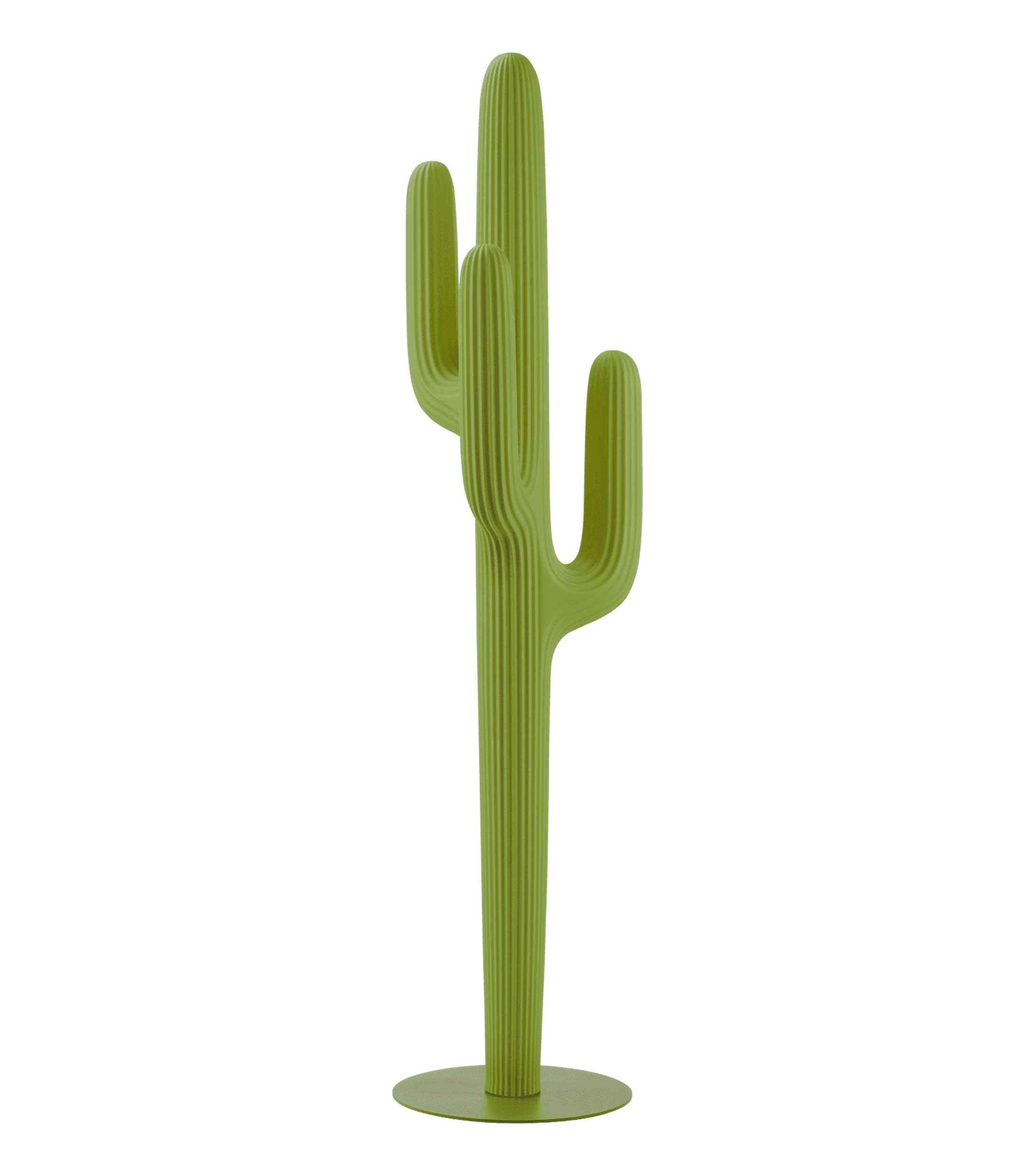 Perchero Saguaro verde en metal