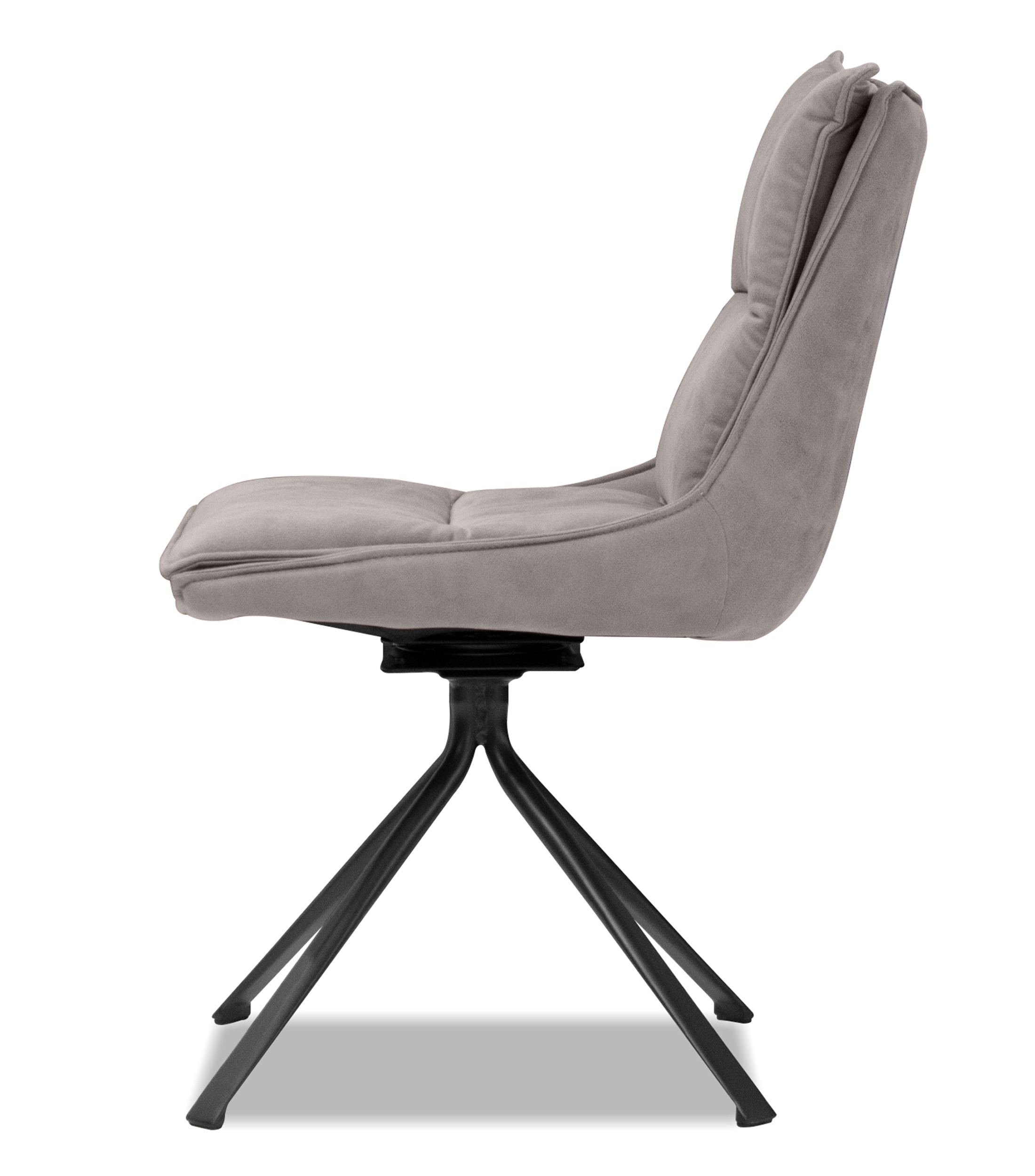 Silla Puccini de textil gris