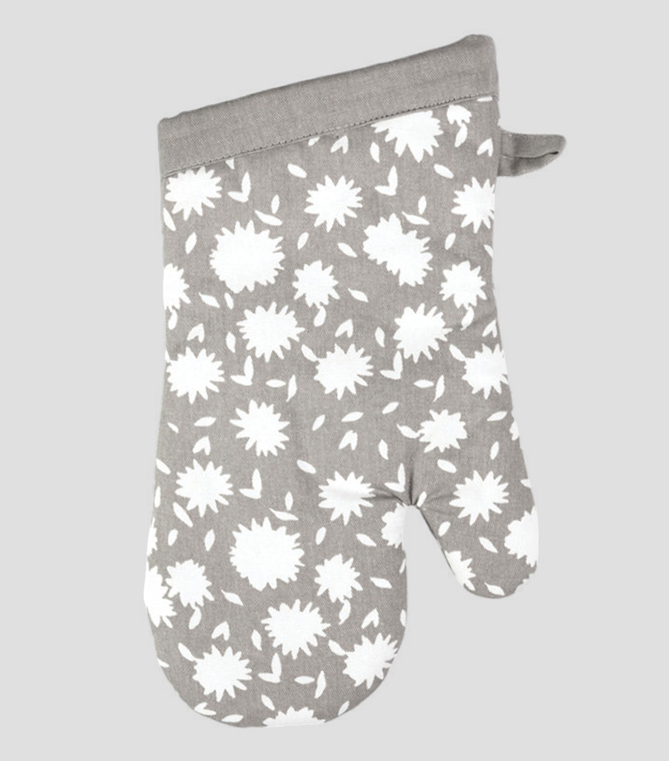 Guante de cocina con flores