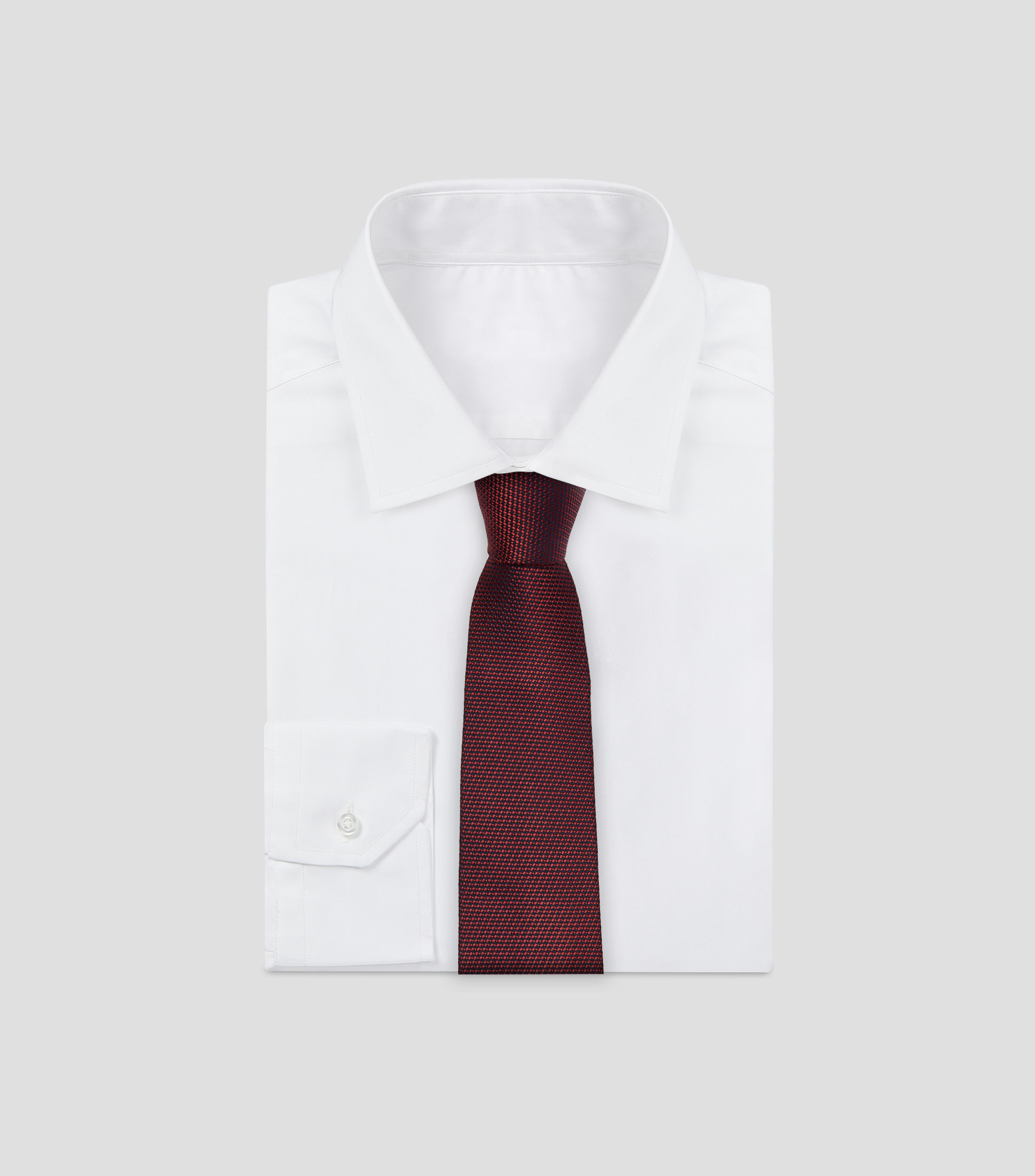 Corbata ancha en seda vino lisa Torino