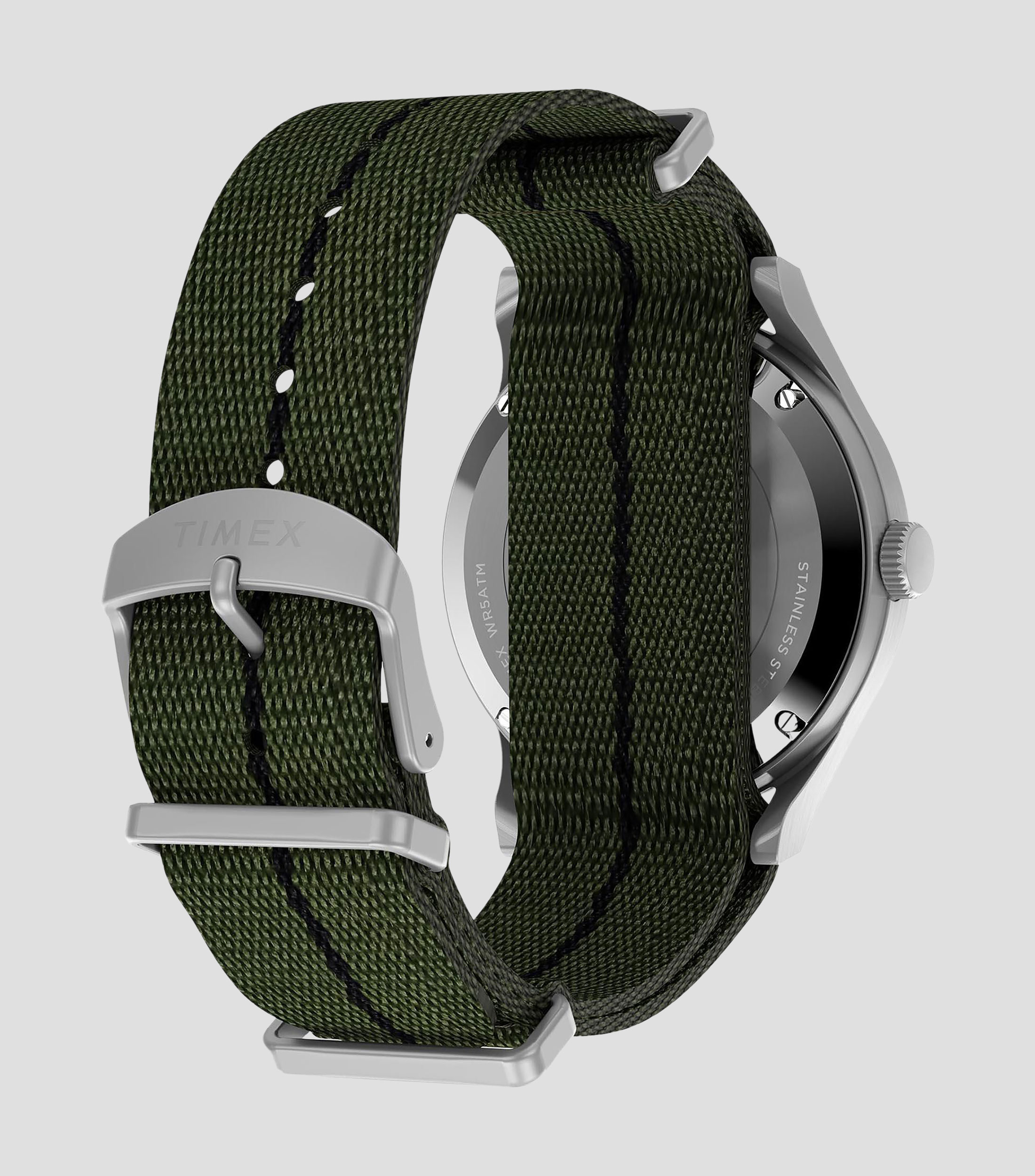 Reloj para hombre Military MK1 casual plateado, negro