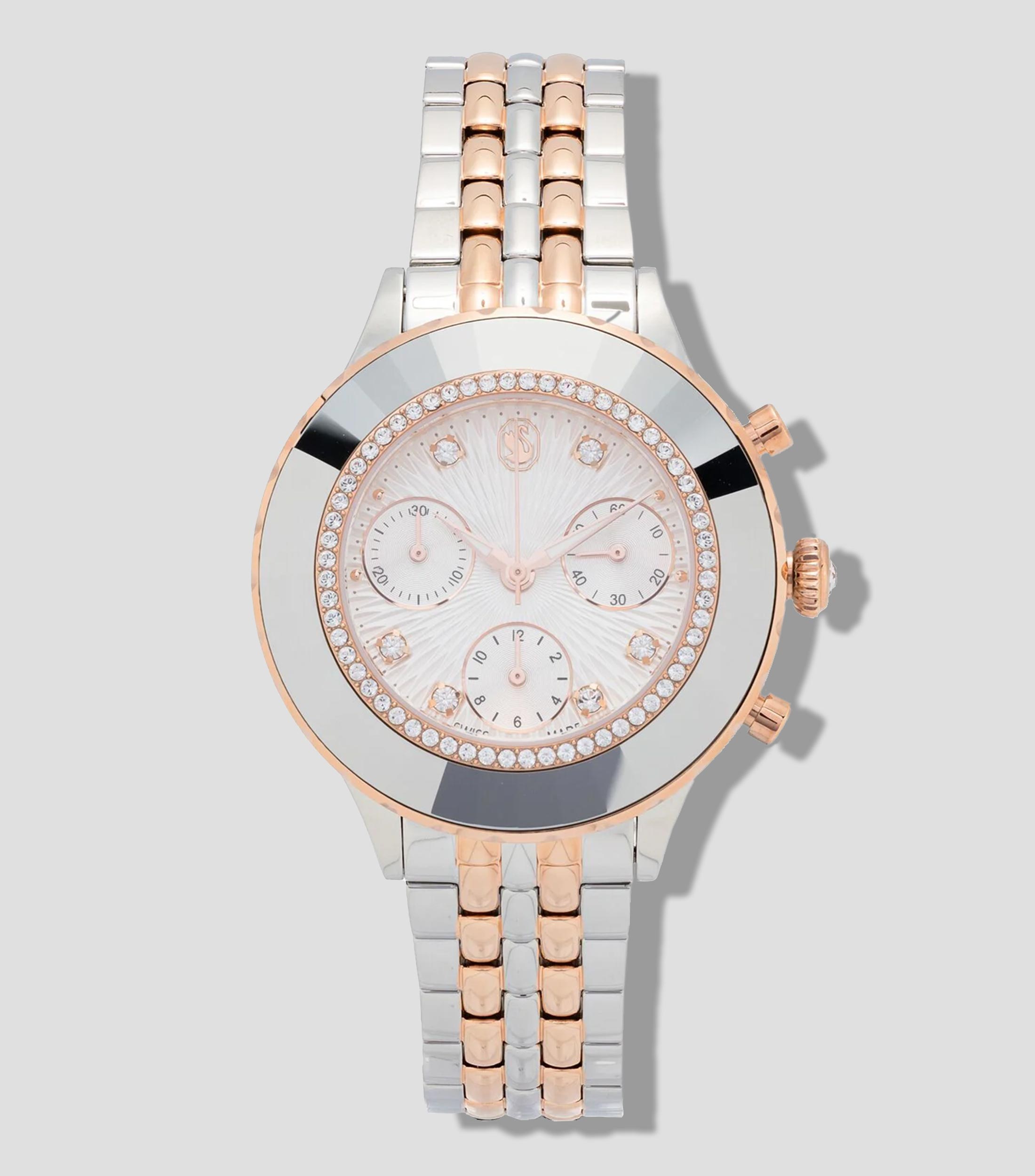 Reloj Unisex Octea Chrono de vestir Oro Rosa, Plateado