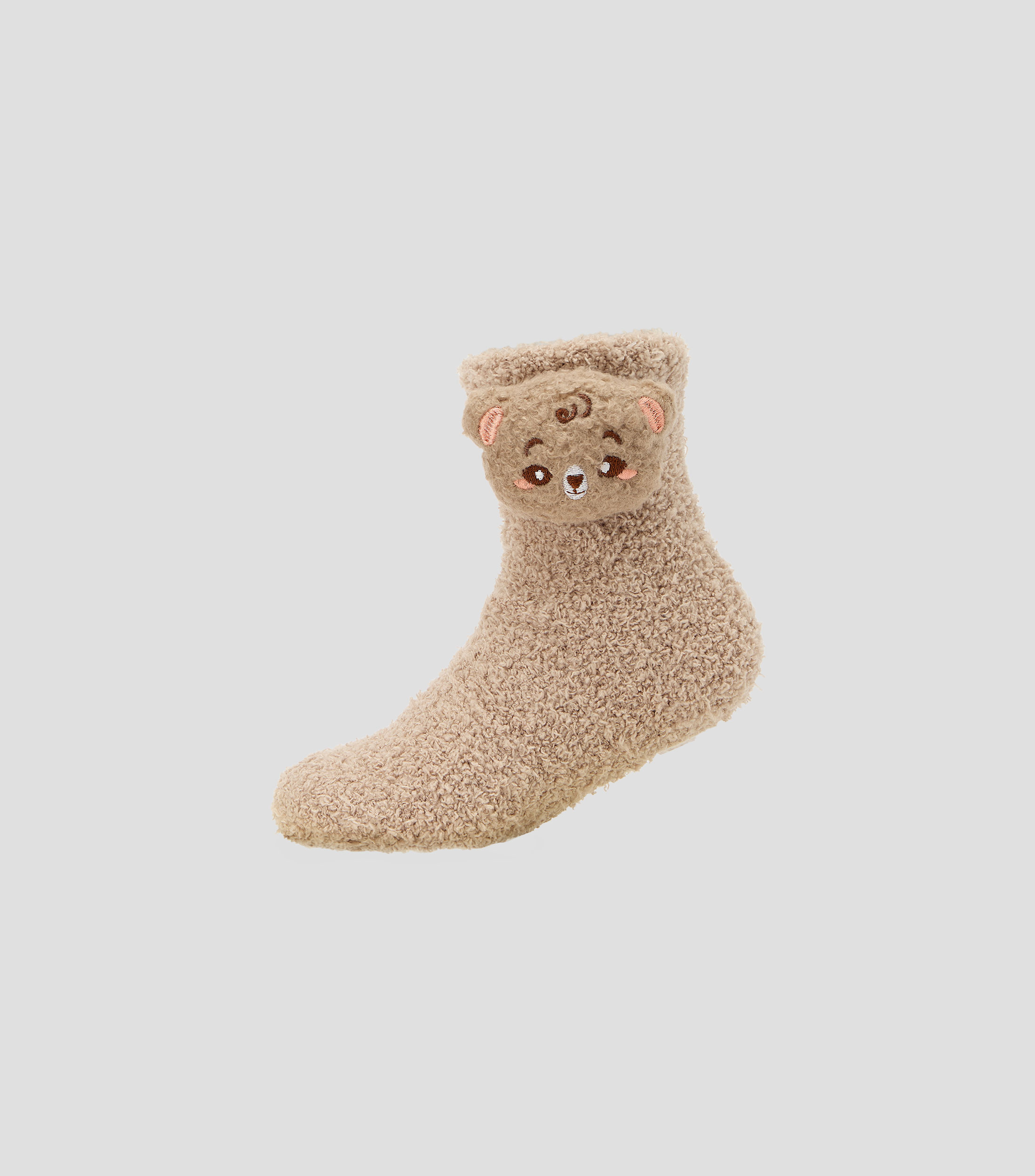Calcetín aborregado oso 3D Niña