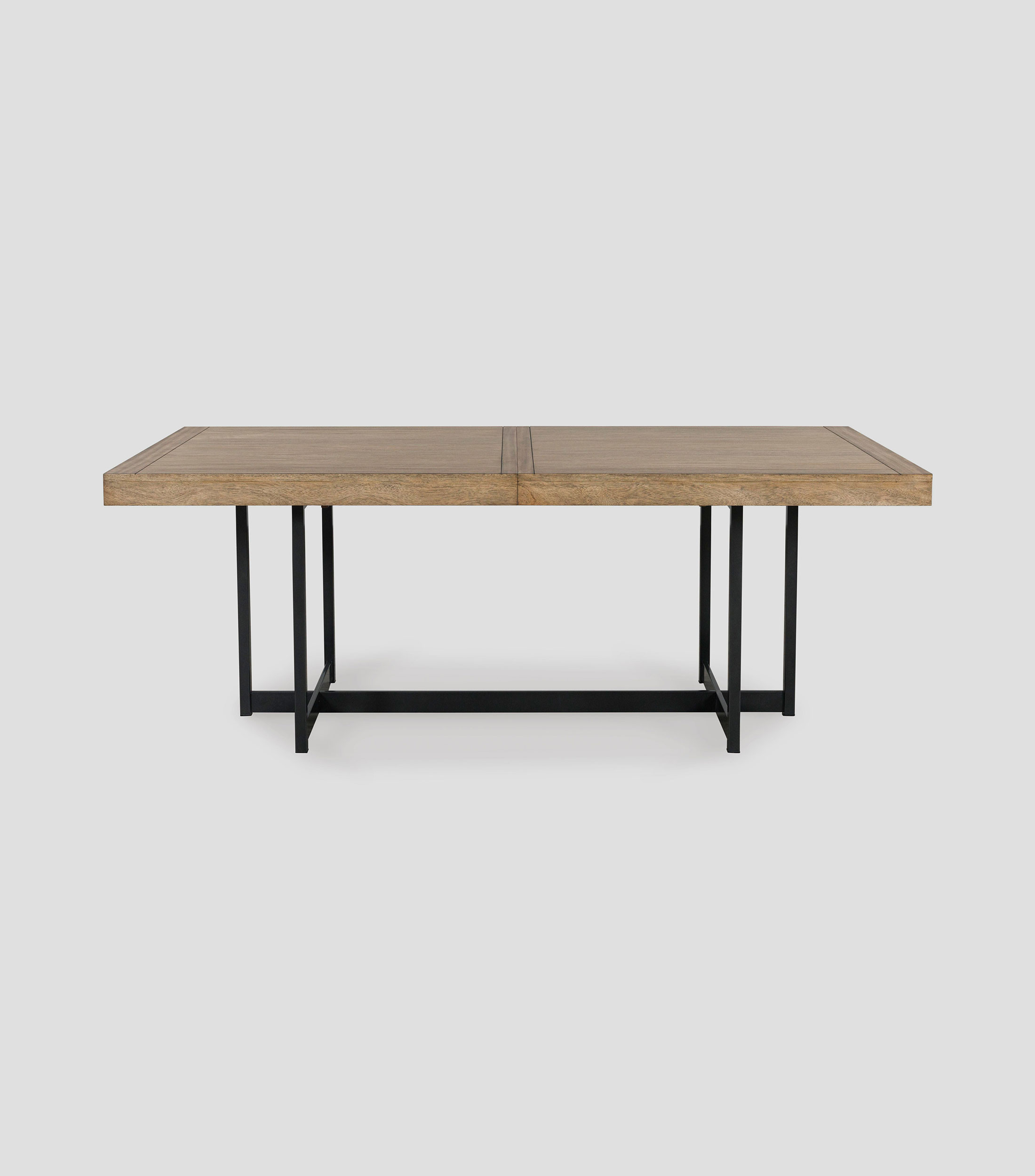 Mesa de comedor rectangular con extensión autoguardable Taluana