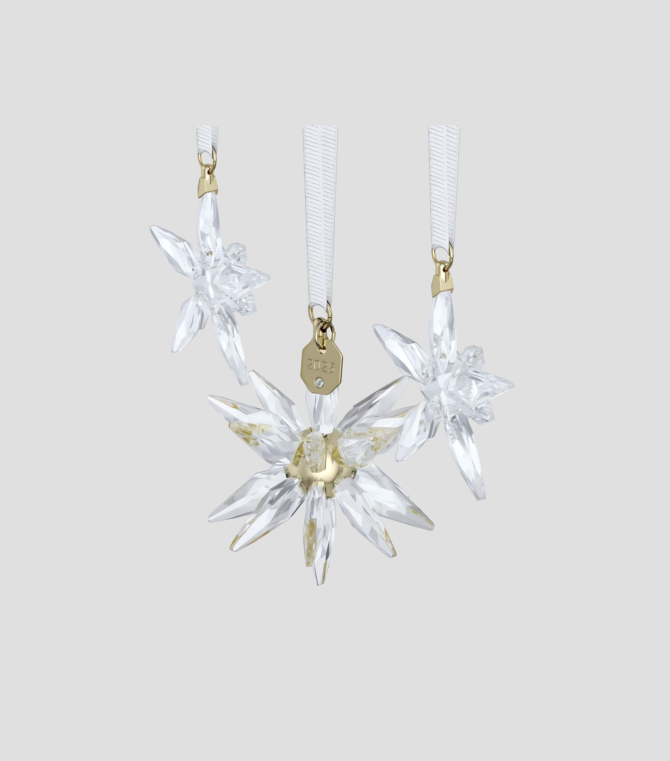 Set 3 piezas ornamento Annual Edition 3D en cristal