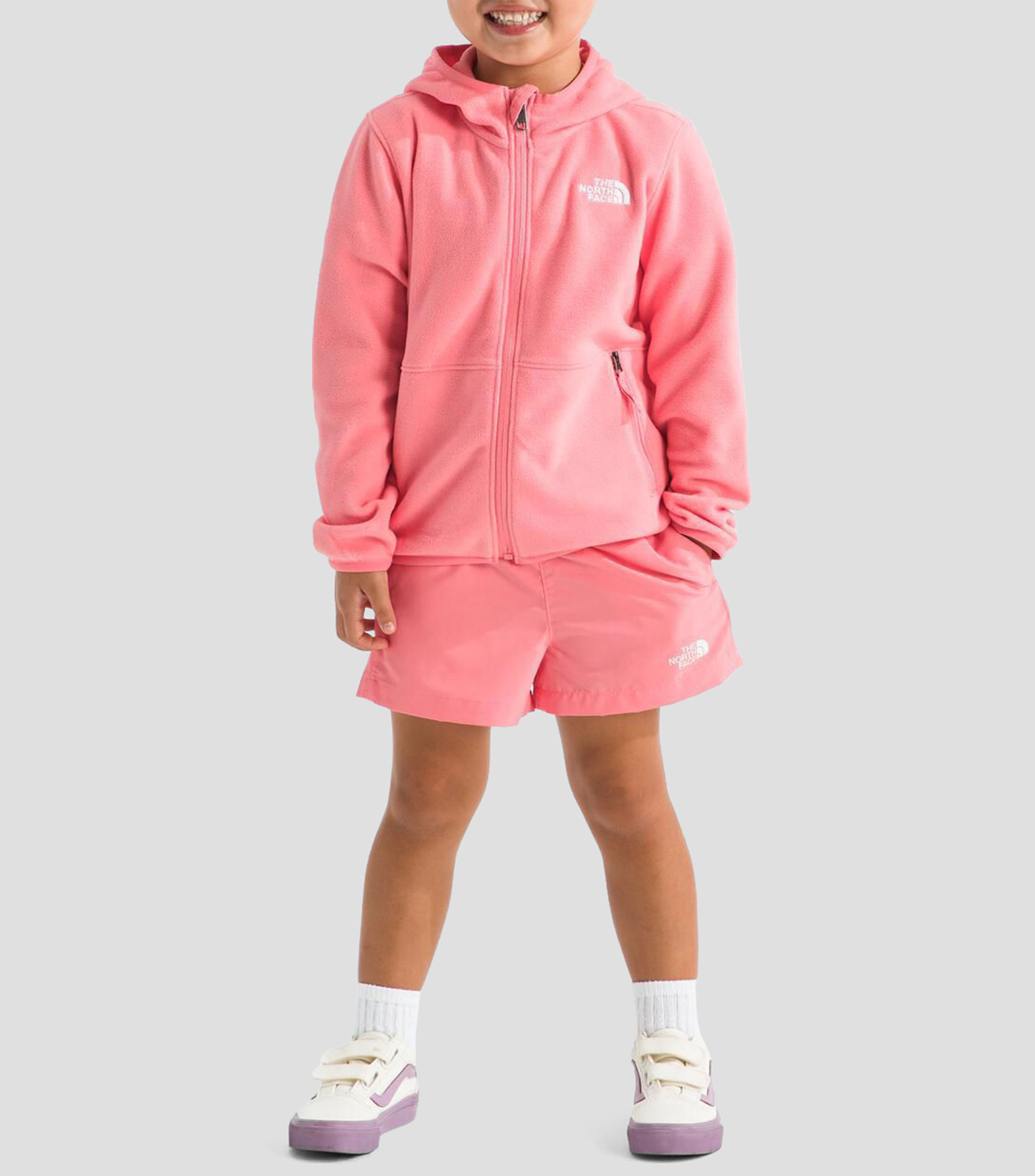 Chamarra con capucha Kid Glacier Fz liso Niña