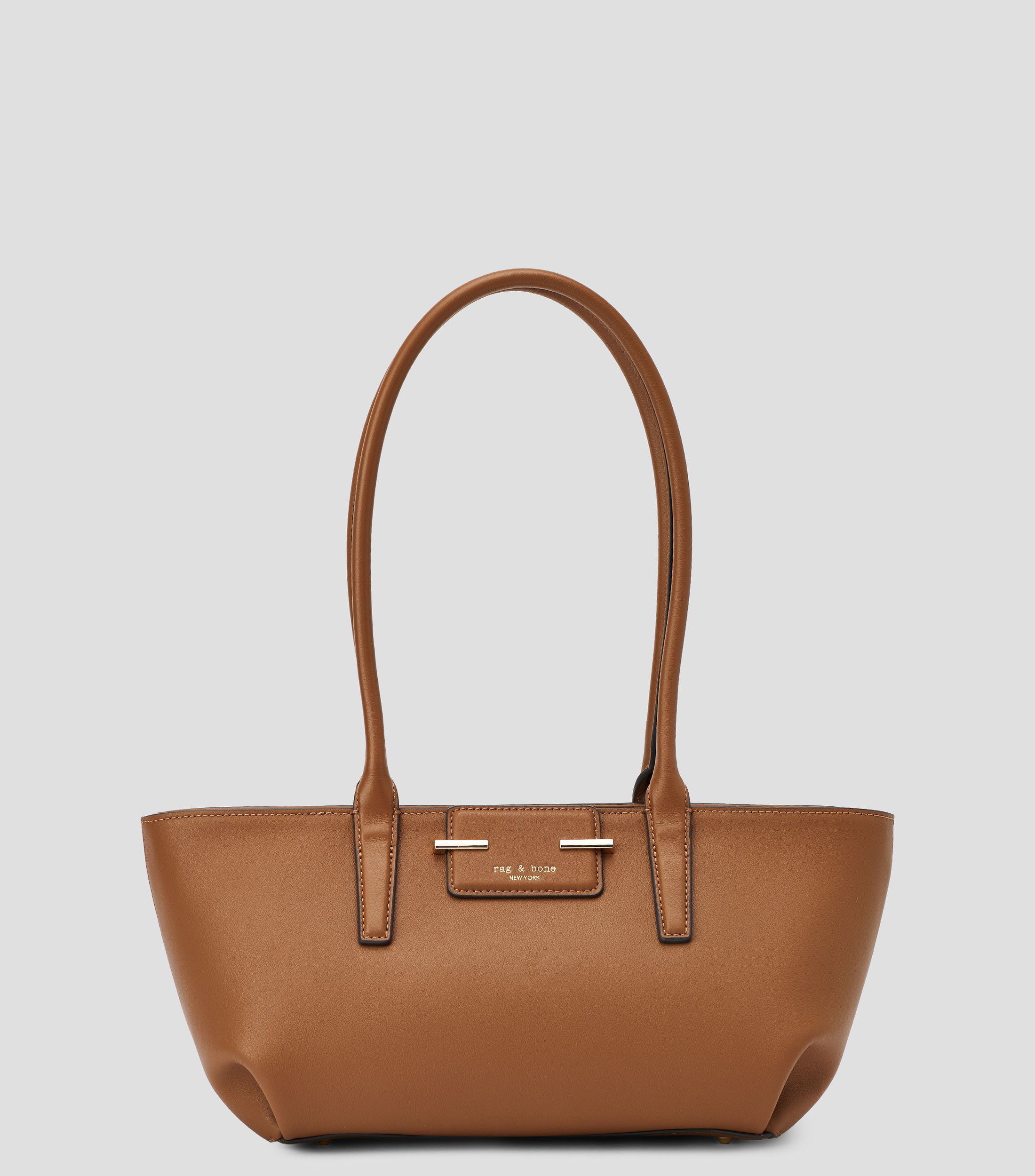 Bolsa Satchel en cuero de vaca lisa Mujer