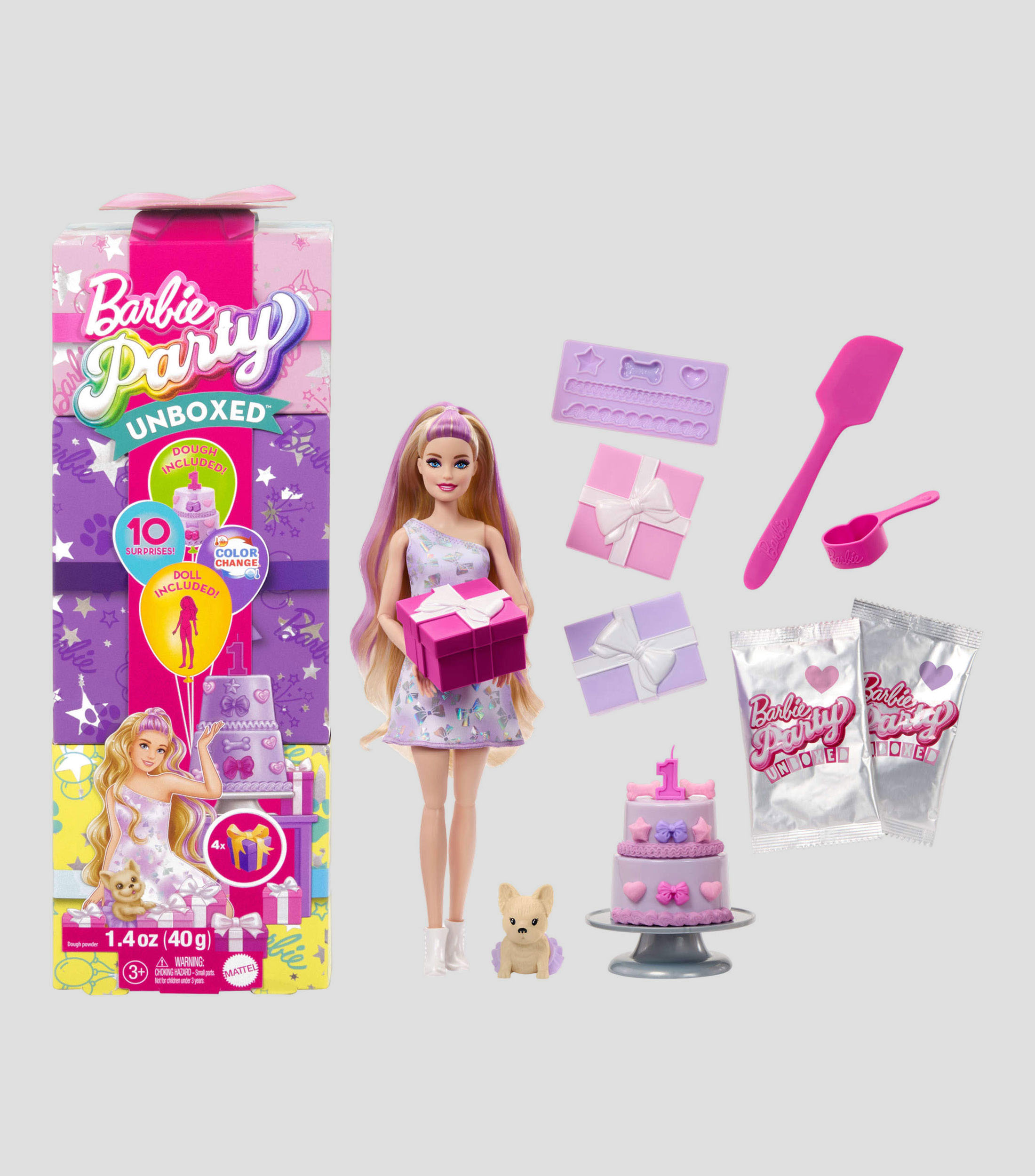 Muñeca Sorpresa Barbie Fiesta de Mascotas