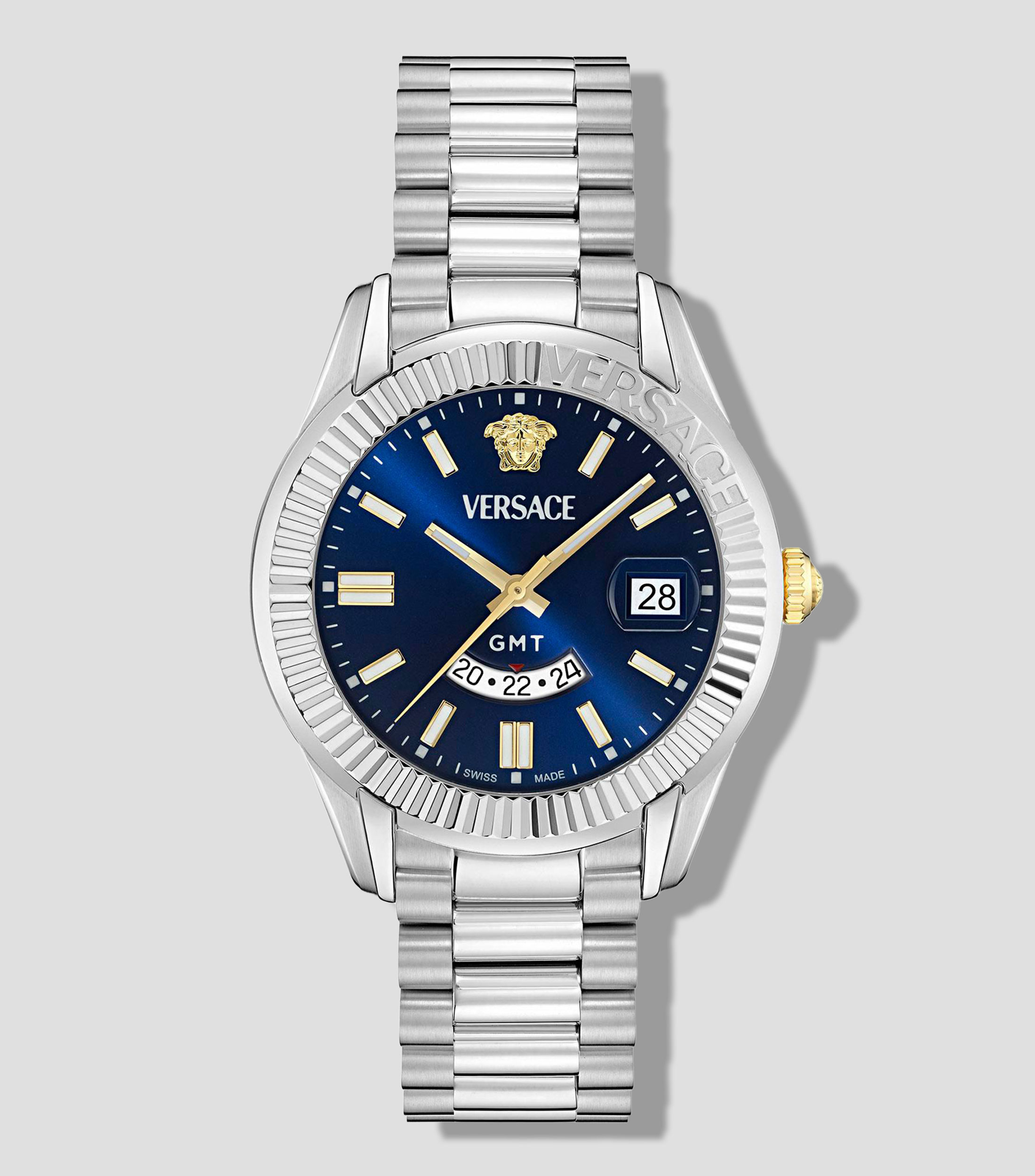 Reloj para Hombre Apodis casual plateado, azul