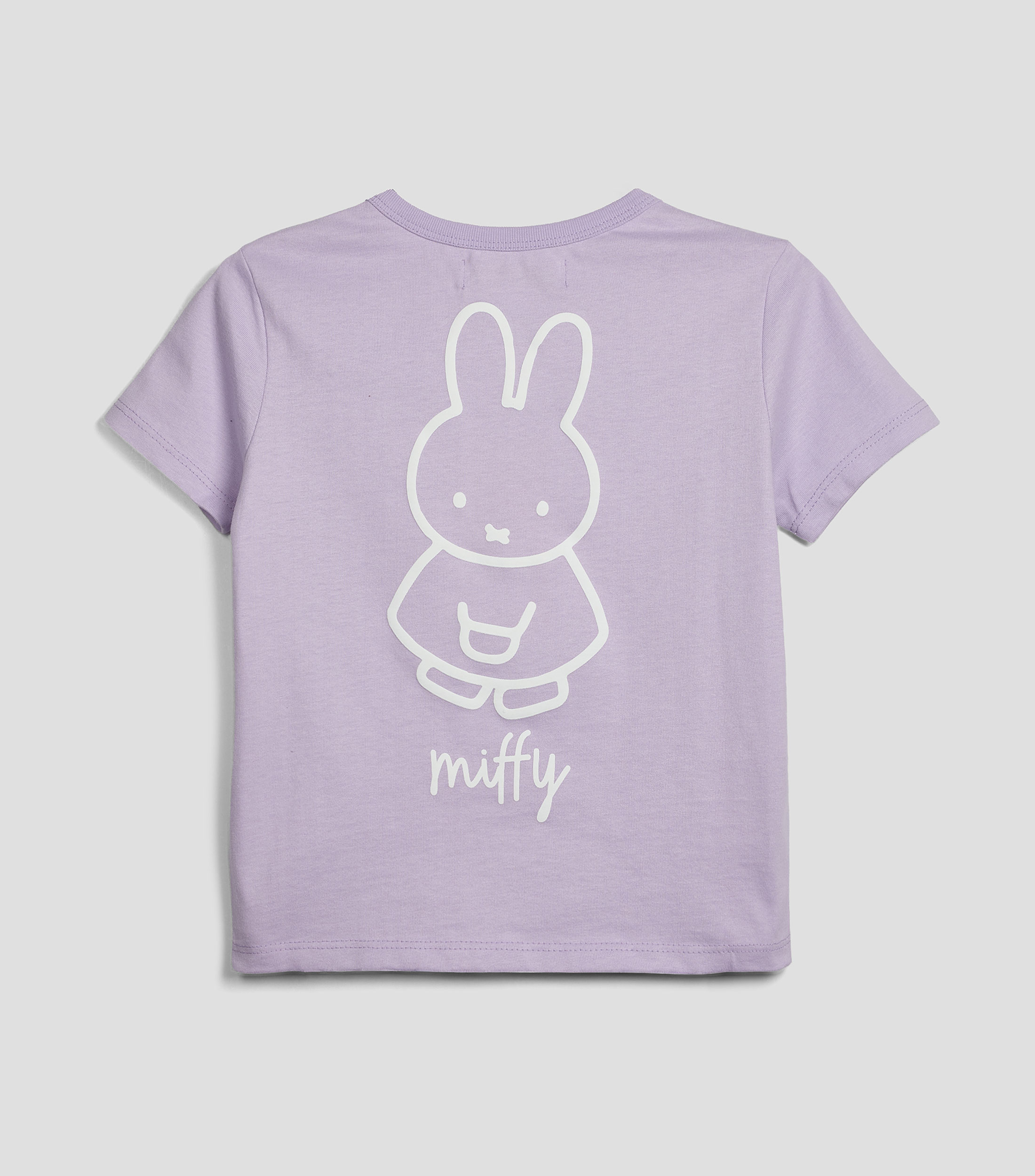 Playera cuello redondo manga corta estampada Niña