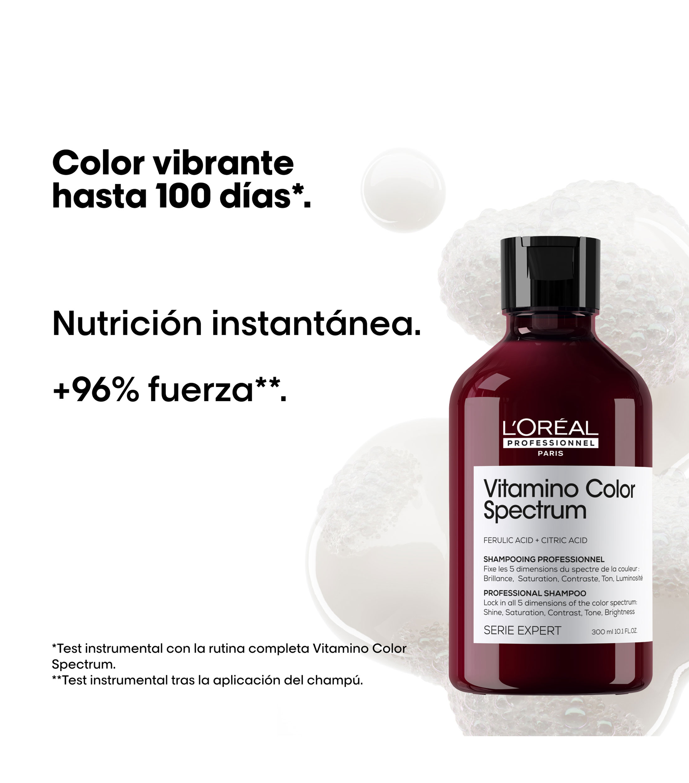Shampoo Vitamino Color Spectrum para cabello tenido, 300 ml
