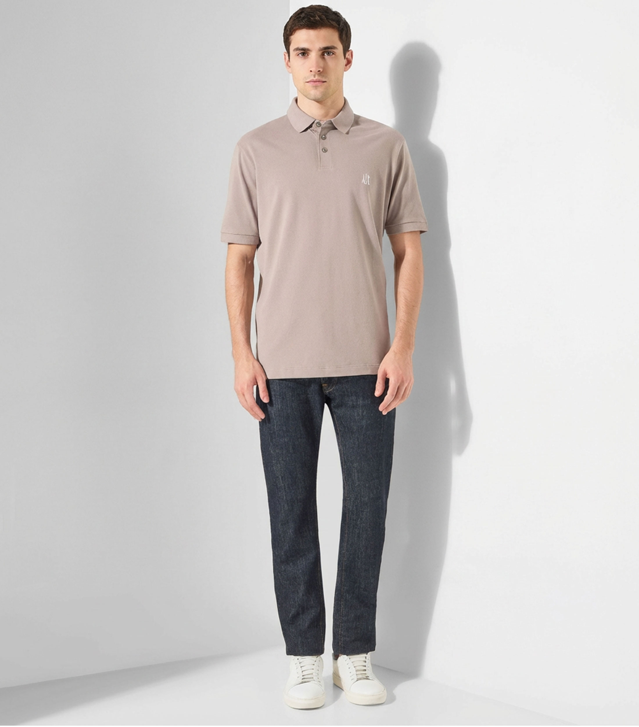 Playera Tipo Polo Manga Corta Hombre