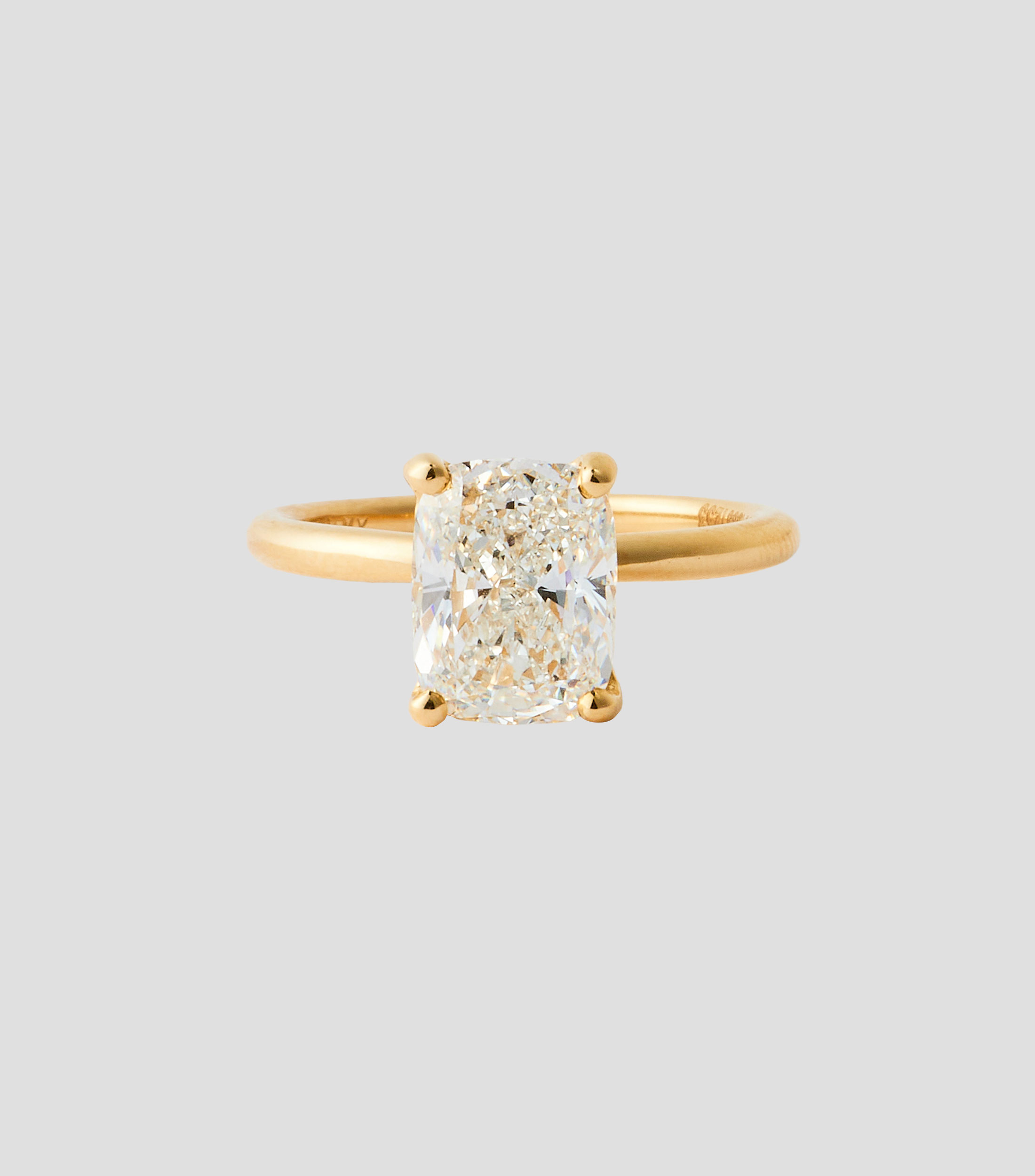 Anillo solitario en Oro de 14 Kilates con diamante de laboratorio Mujer