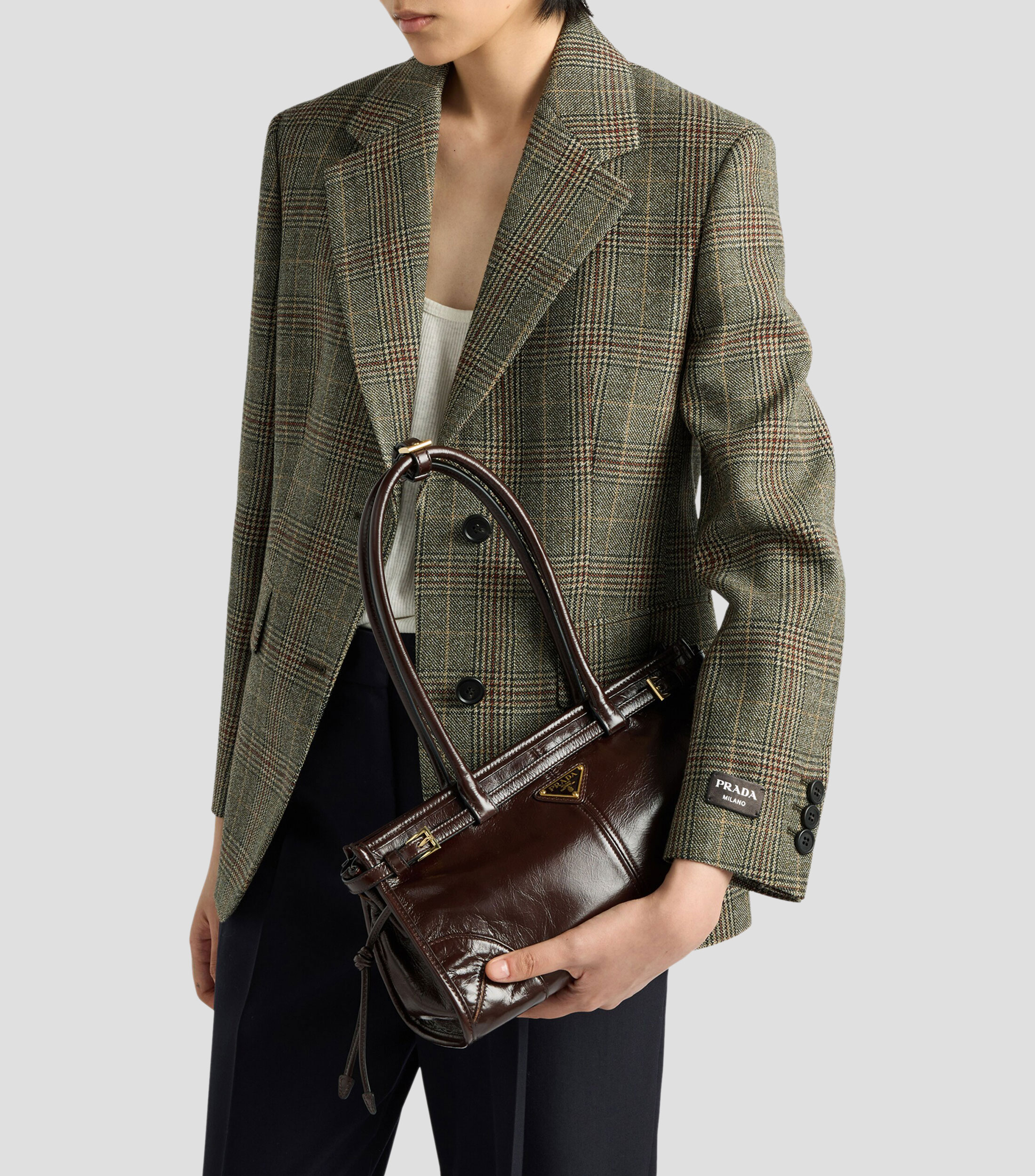 Bolsa Tote Café en Piel Bonnie, Mujer