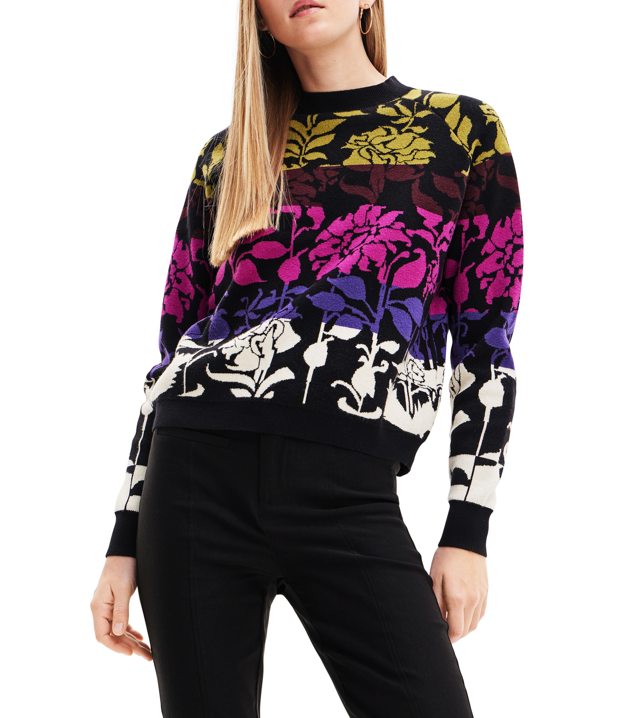 Pull Desigual Taille L - Neuf Avec étiquettes, Jersey Vid, Pour Femme, Style Coloré Et Original