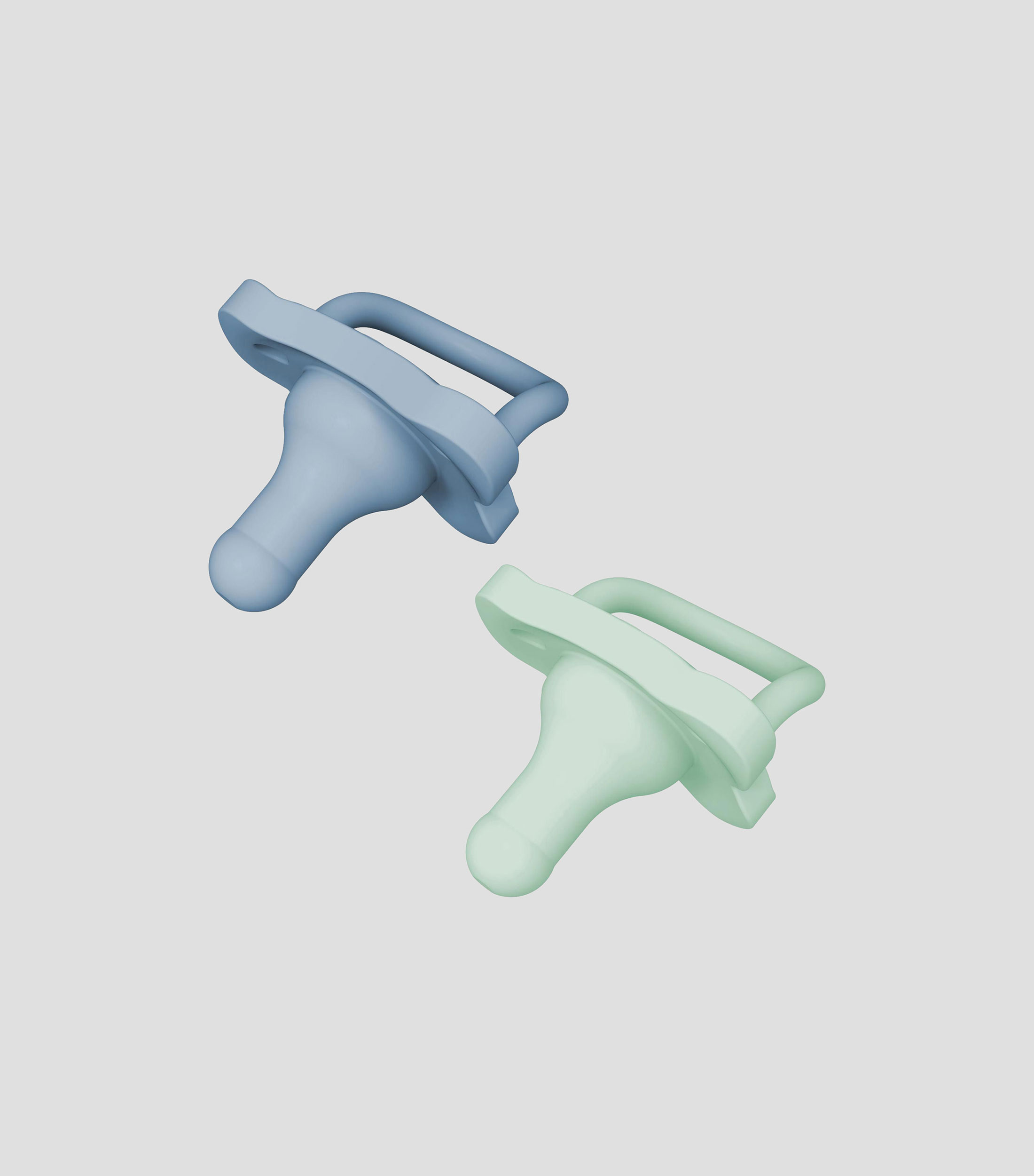 Set de 2 Chupones de silicona 0-6 meses