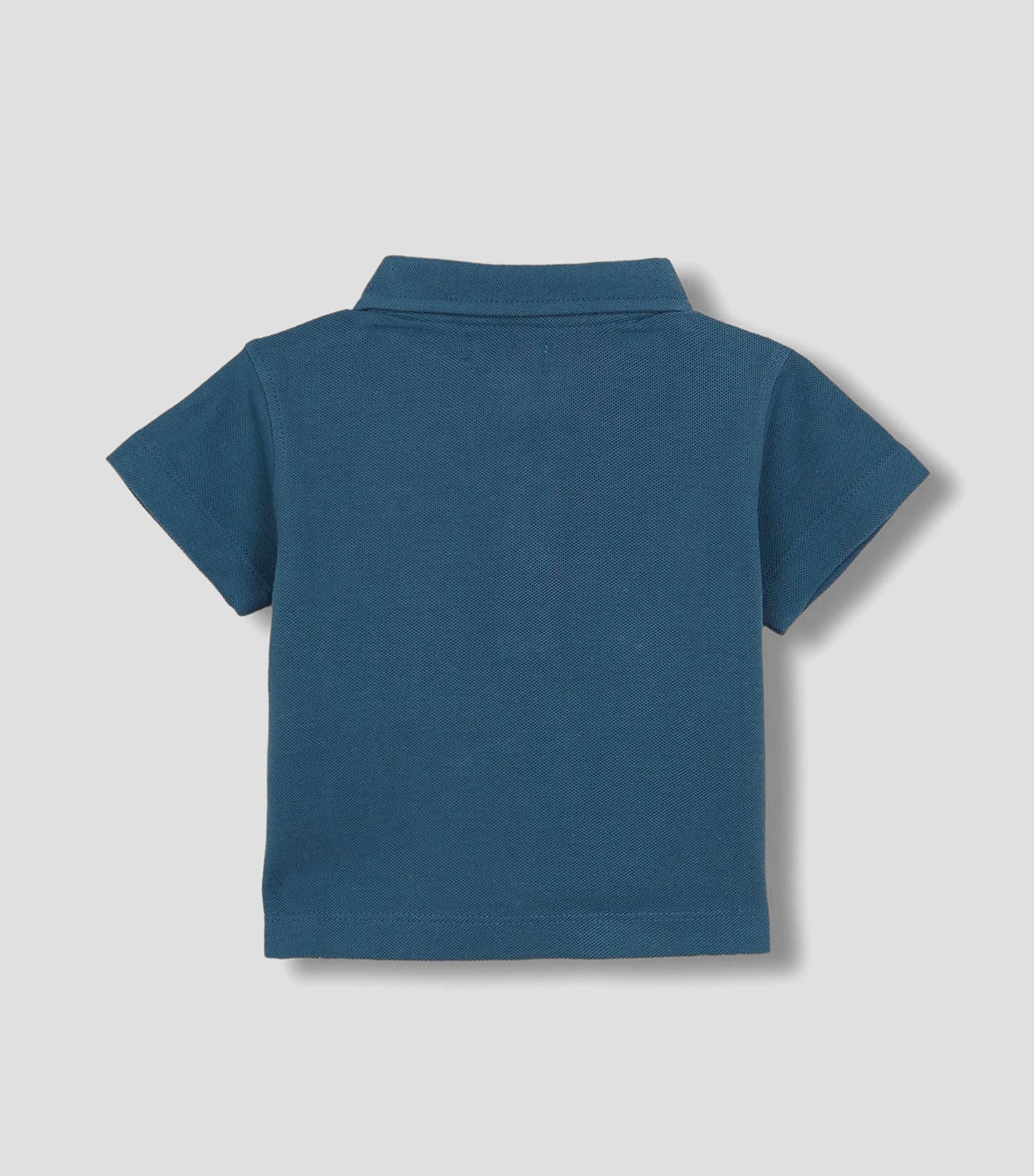 Playera tipo polo con manga corta lisa Bebé