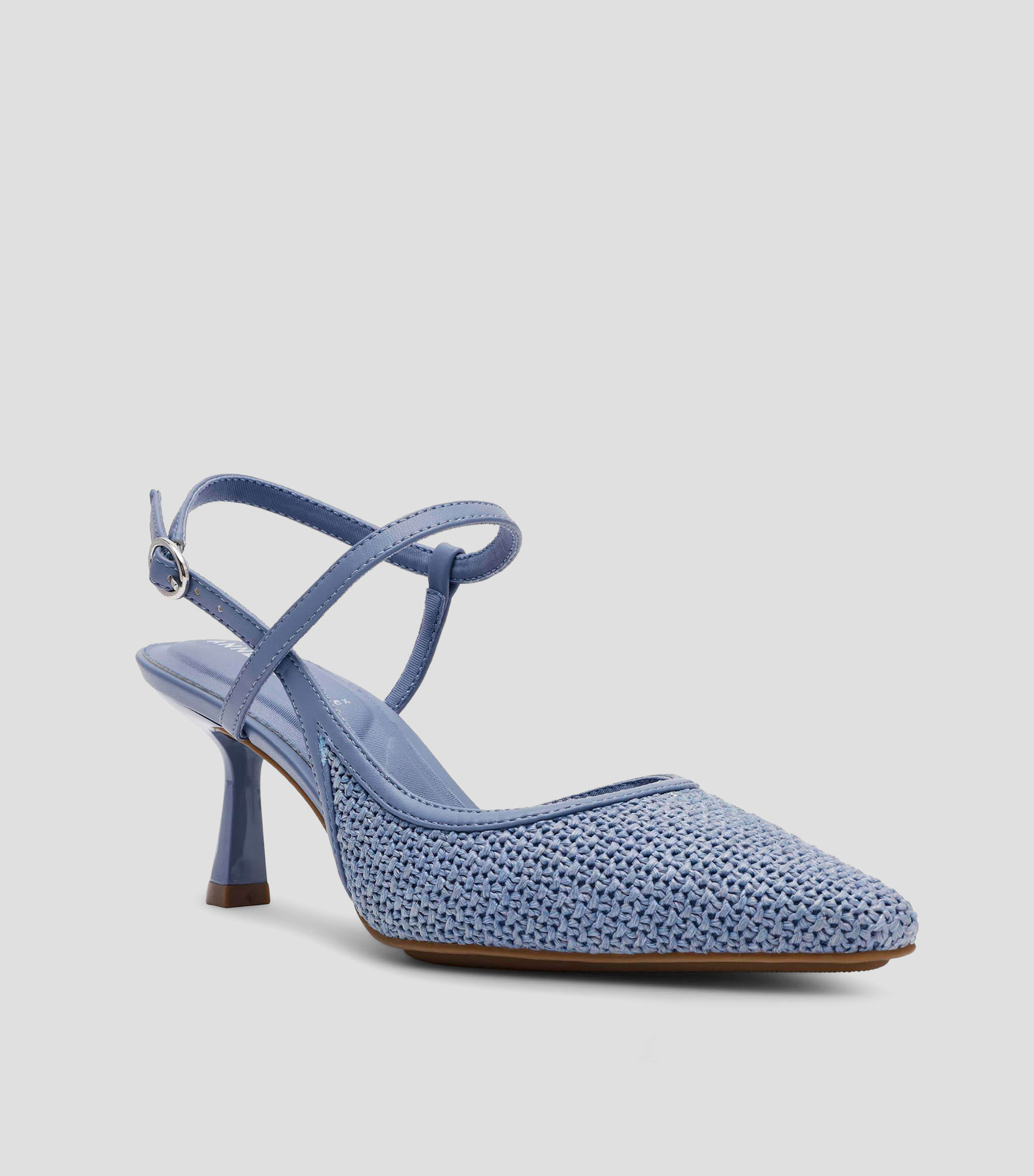 Zapatillas slingback con tacón delgado de 6 cm Mujer