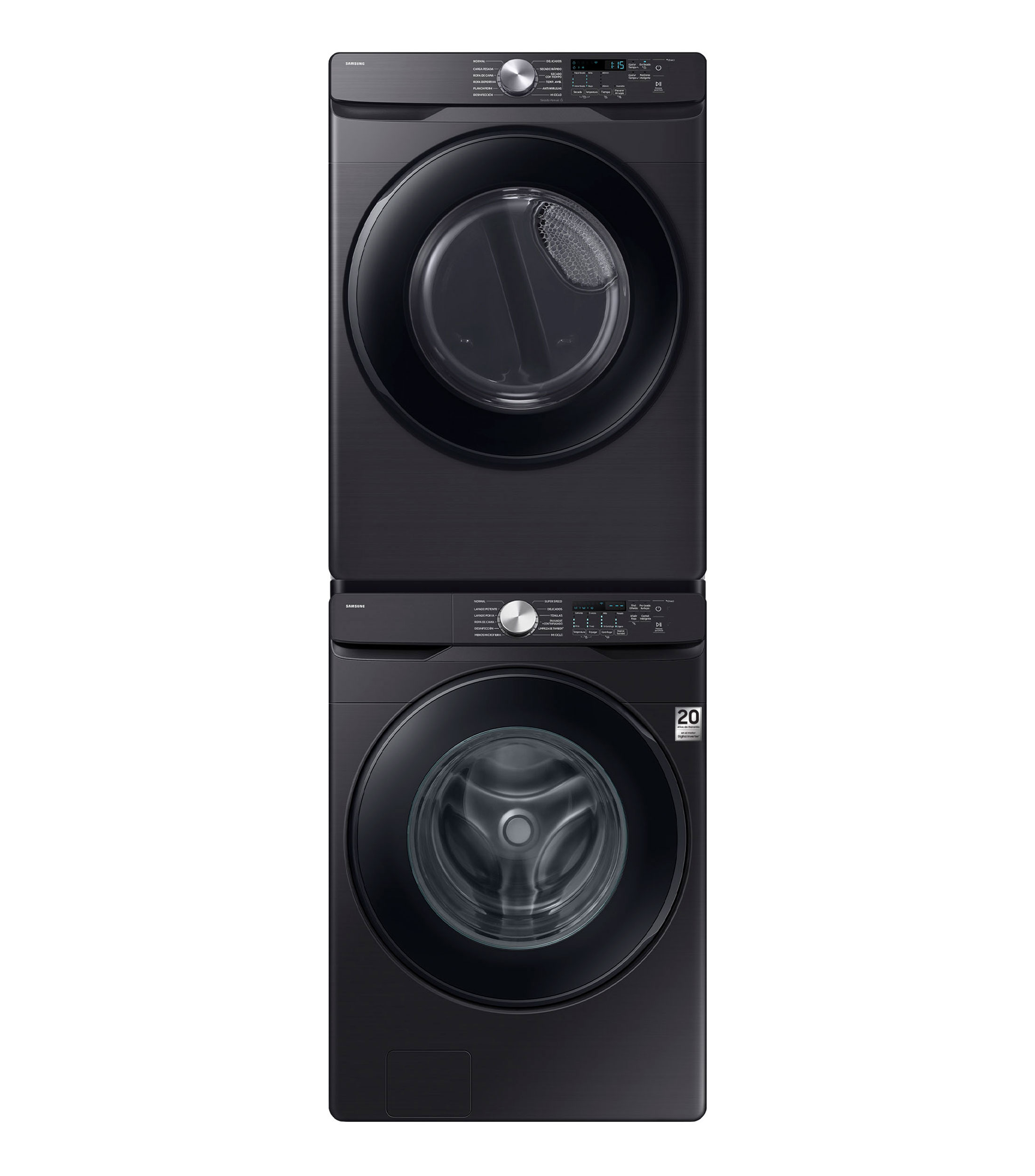 Combo Lavadora y Secadora de Gas LP 26 Kg, 24 Kg Carga Frontal F-WD26D8250VSP