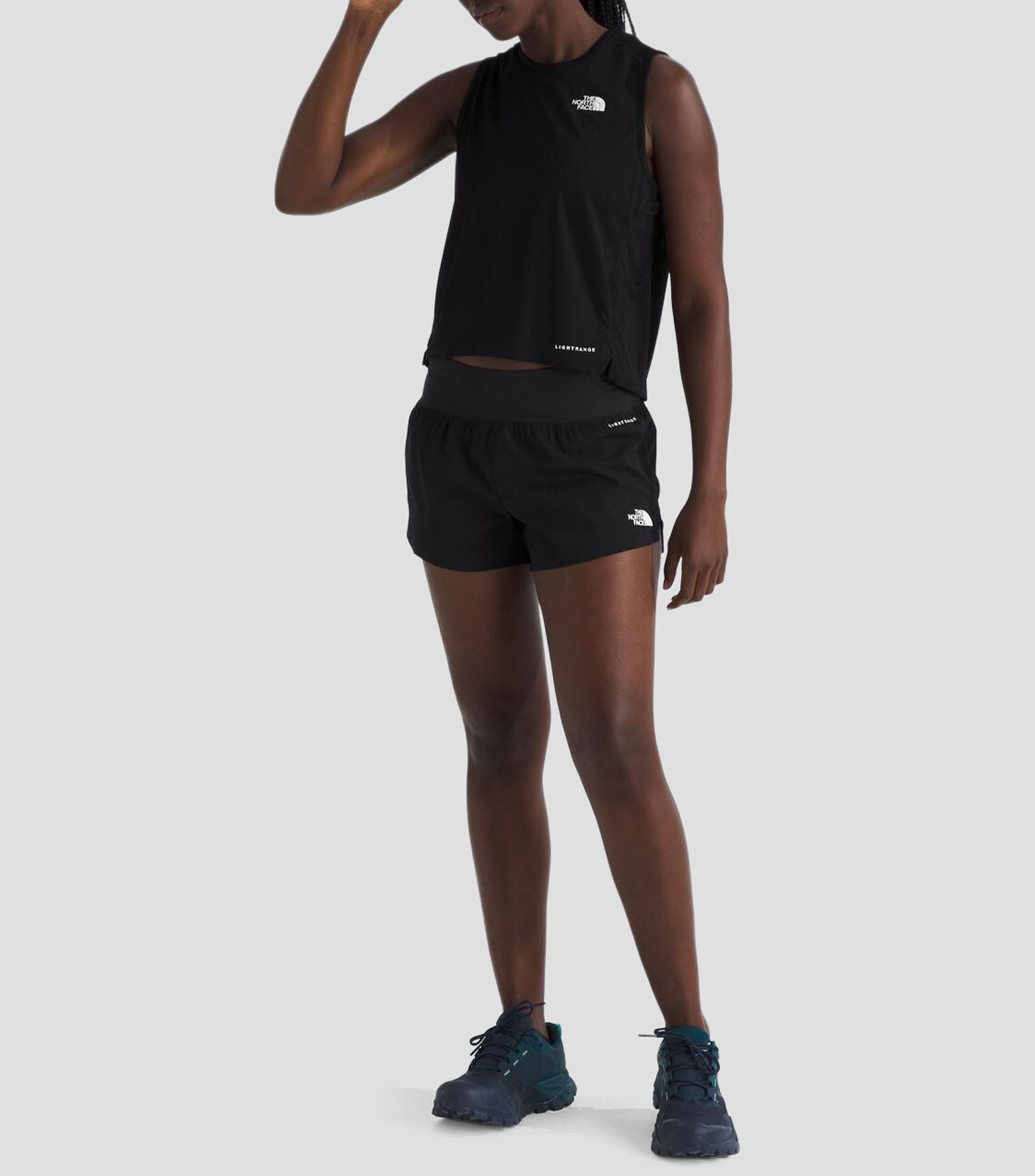 Tank top para entrenamiento Sunriser cuello redondo sin mangas lisa Mujer