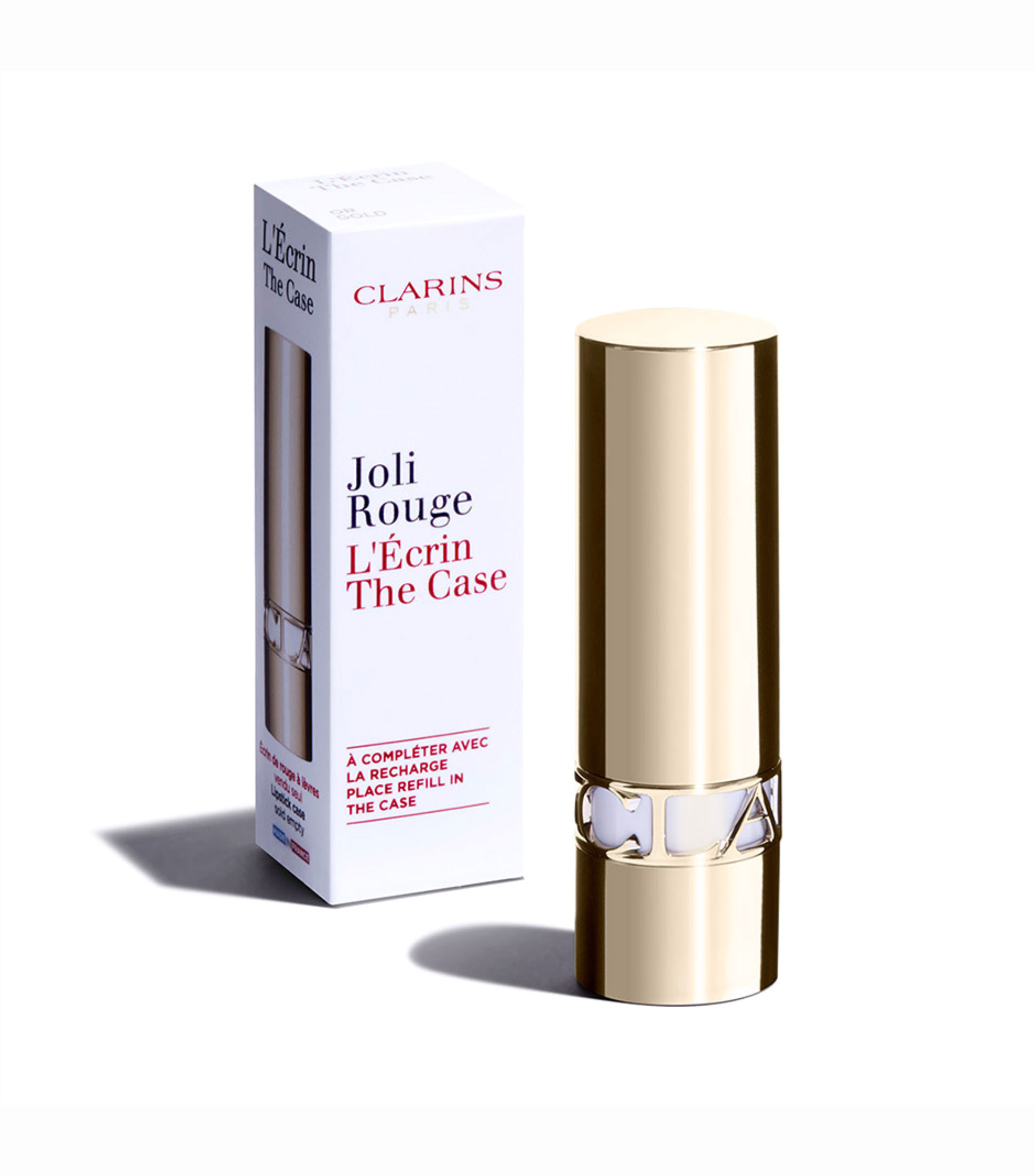 Estuche para labial Joli Rouge LaposEcrin dorado