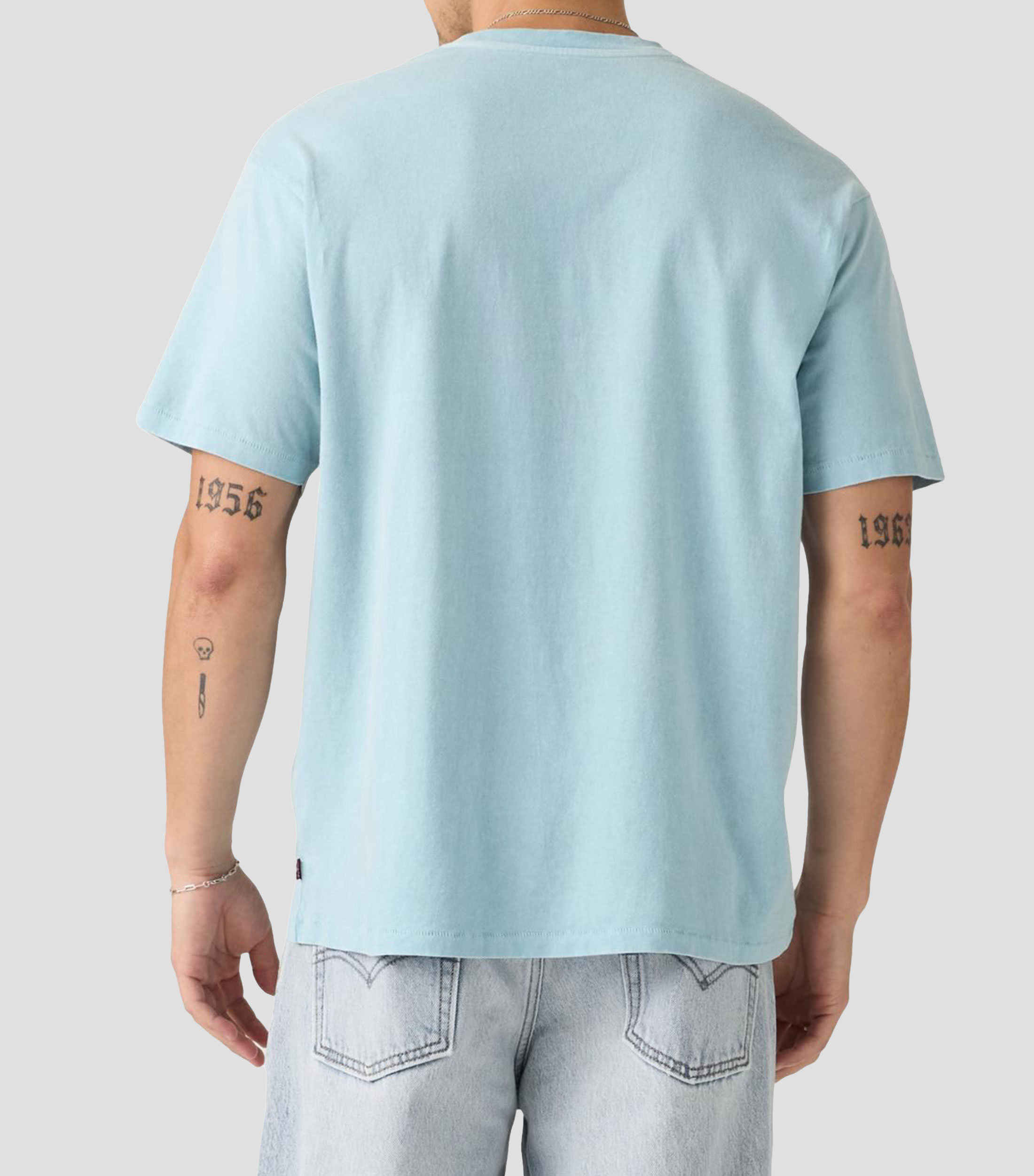 Playera cuello redondo manga corta lisa Hombre