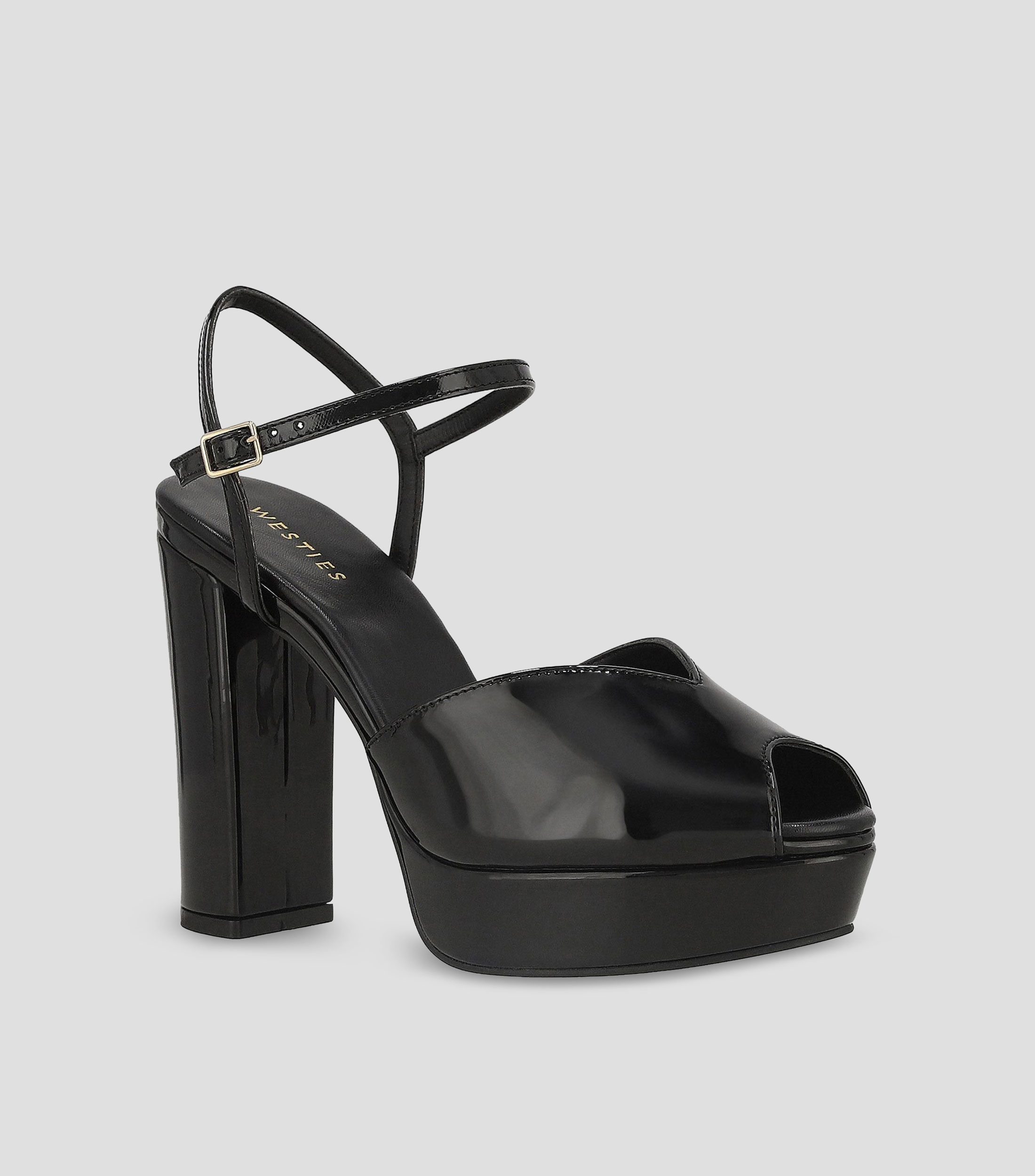 Sandalias con tacón alto cuadrado Mujer