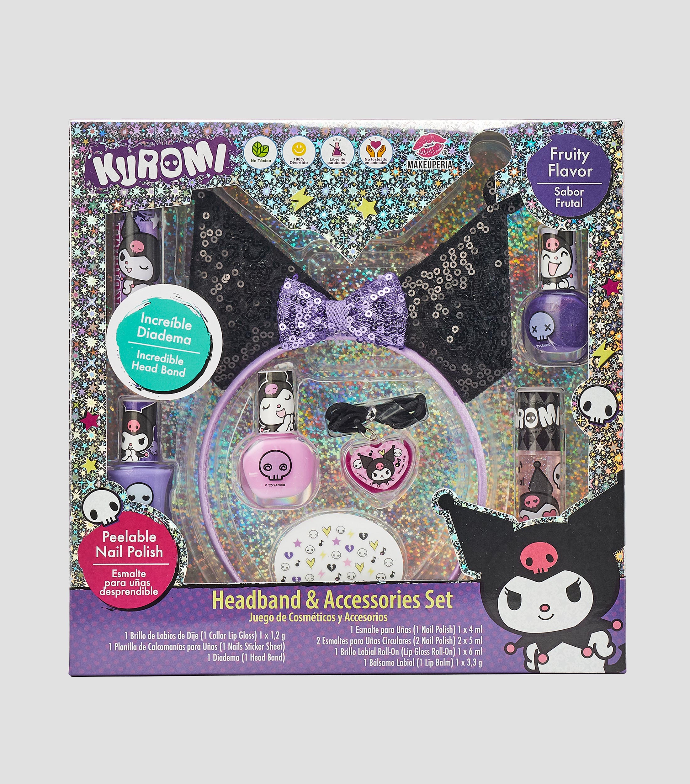 Set de Cosméticos y Accesorios Kuromi Niña