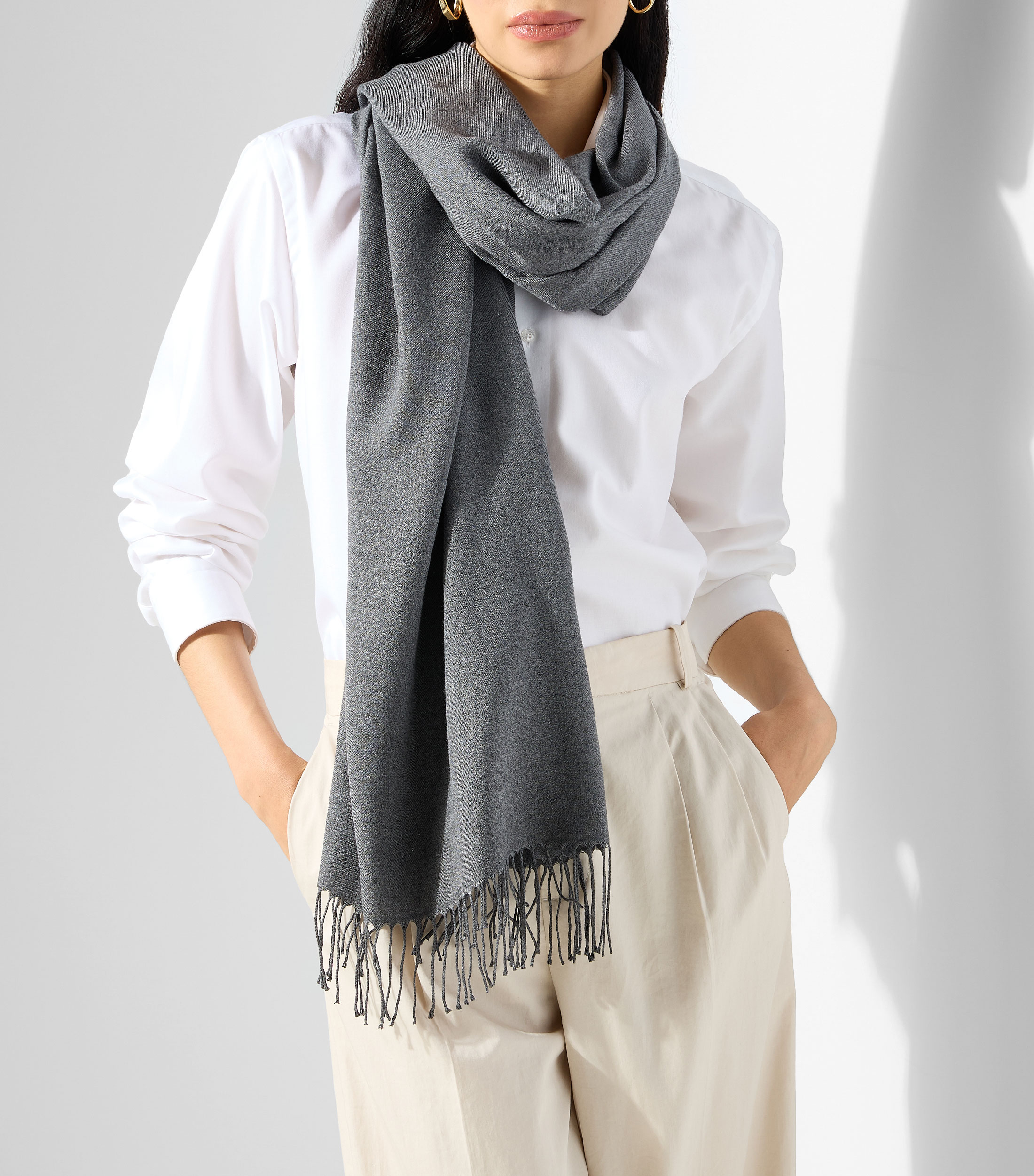 Pashmina lisa Mujer